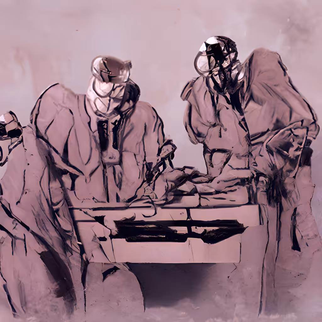 A Group Of Surgeons Wait To Cryonically Suspend A Patient C