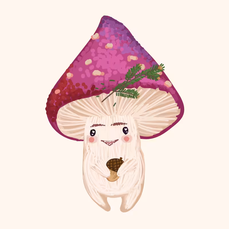 Cute Mushrooms Forest Guys #3