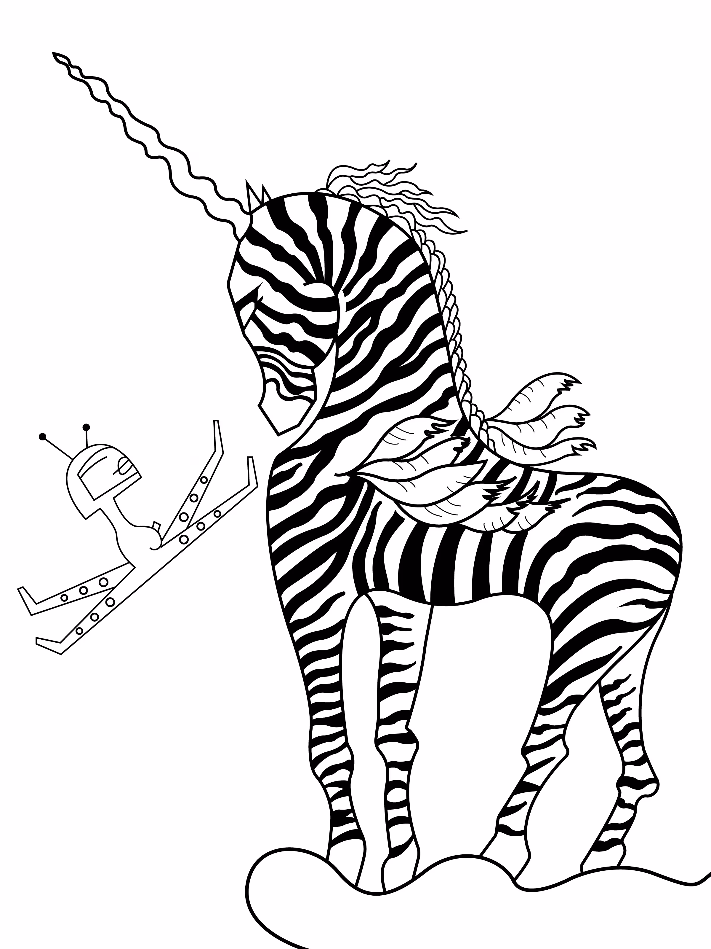 "Interstellar Zebracorn"