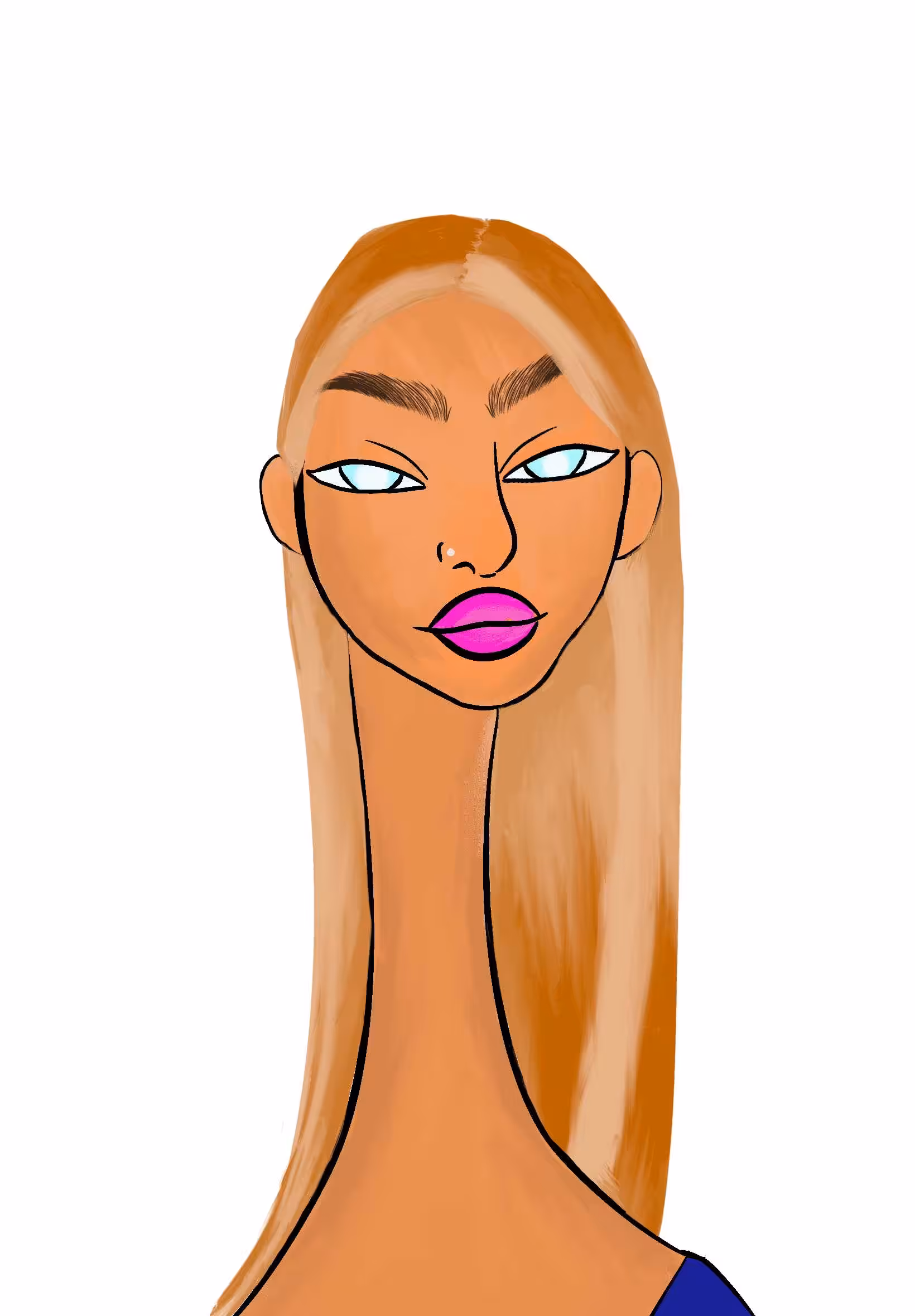 Long Neckie Ladies: Long Neckie Lady #2583
