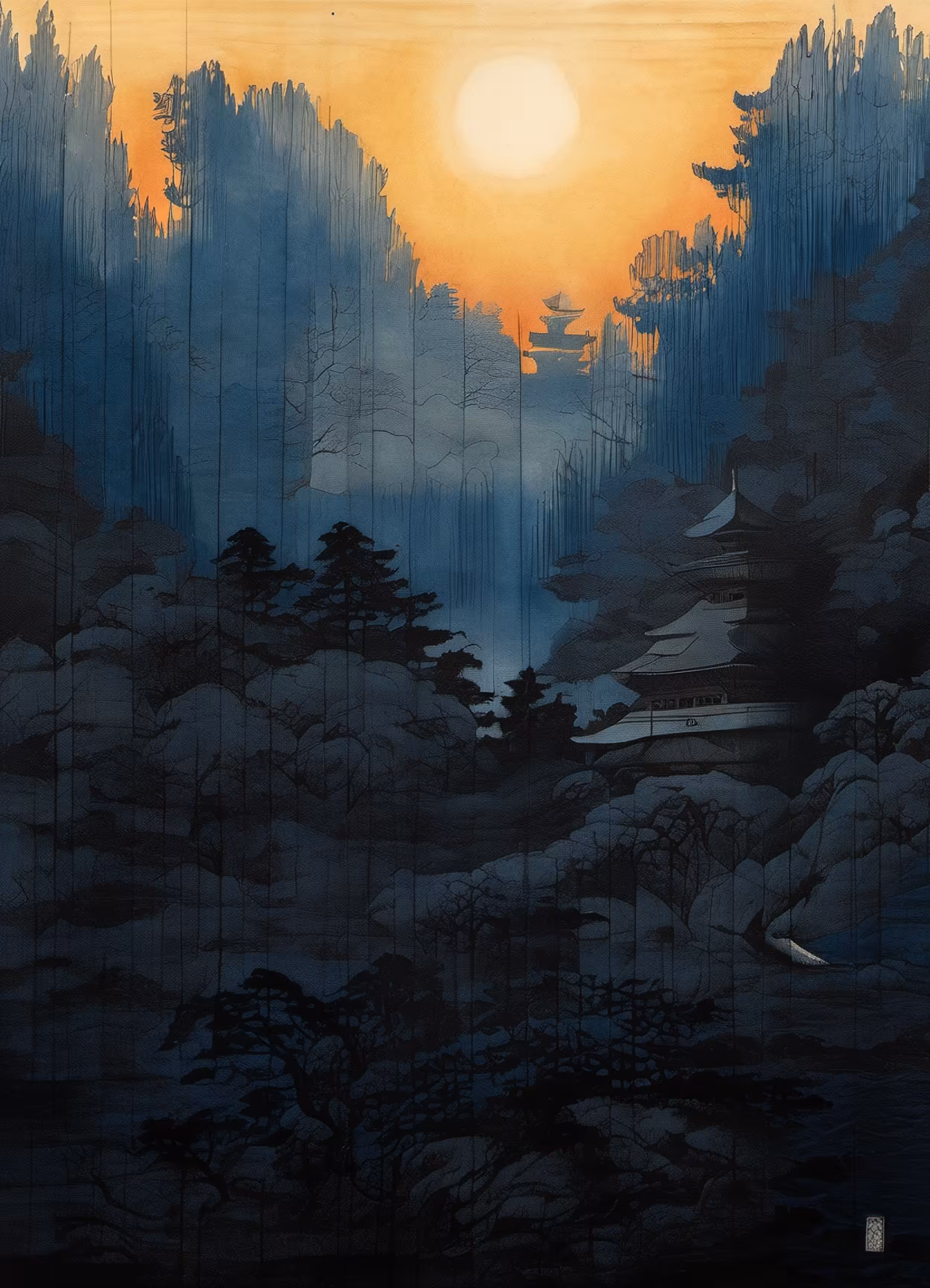 Woodblock Pixels #2