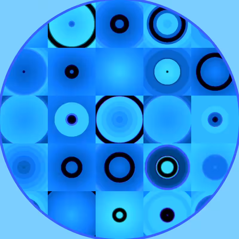 Generated blue circle