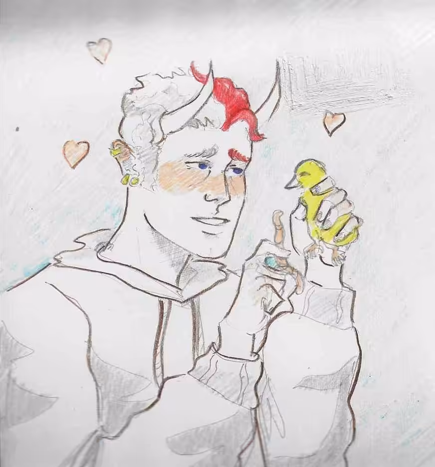 My girlfriend draws.