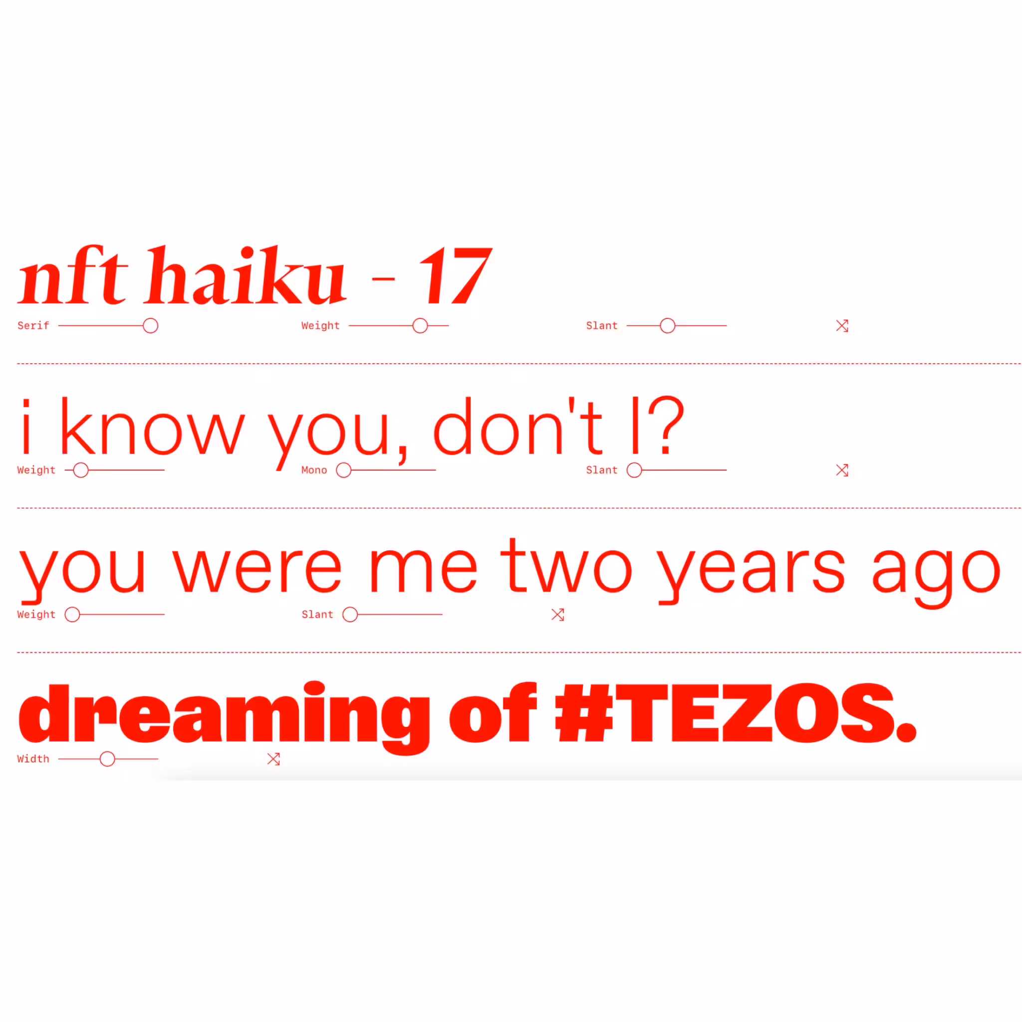 NFT HAIKU - 17