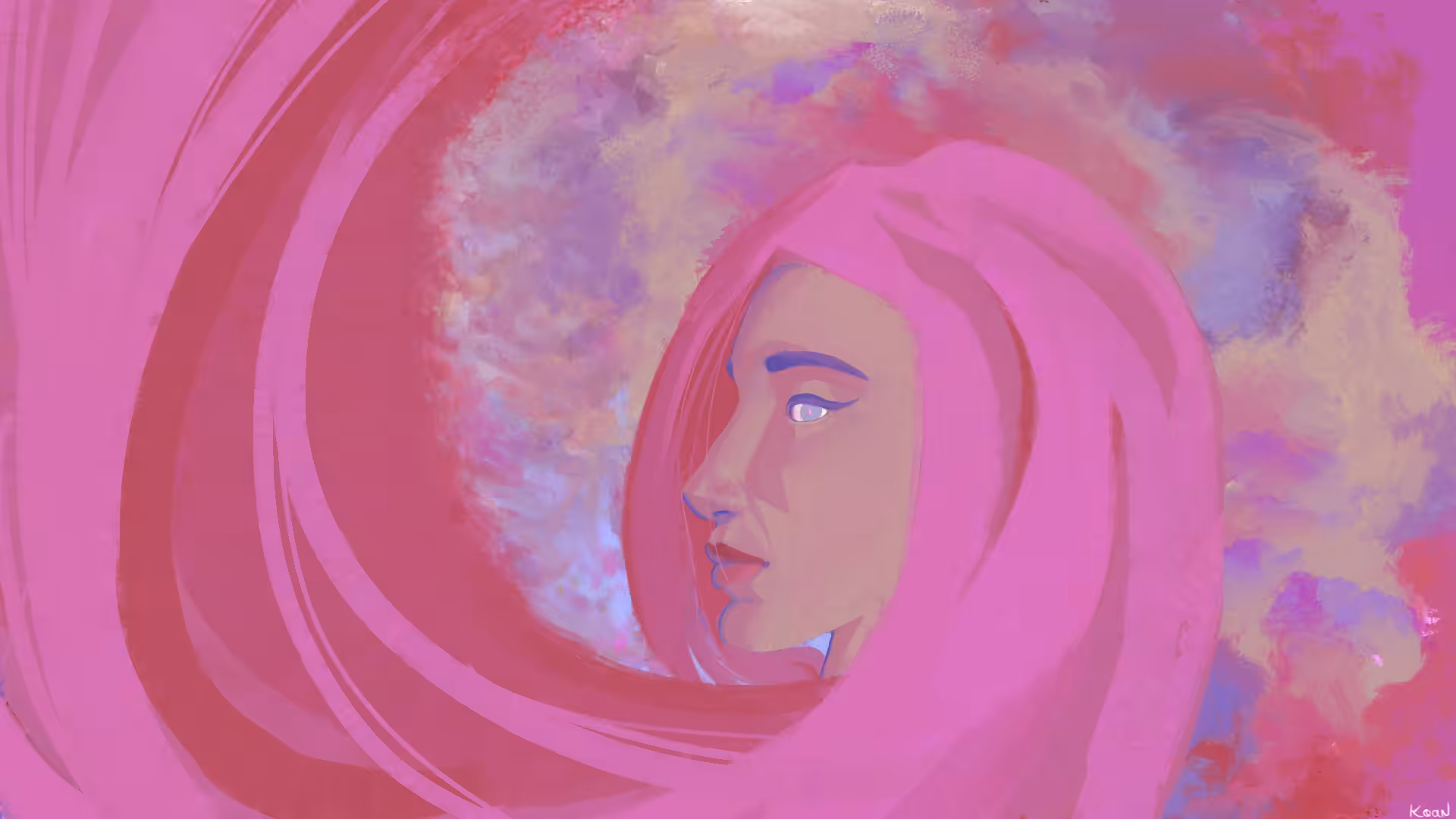 pink woman