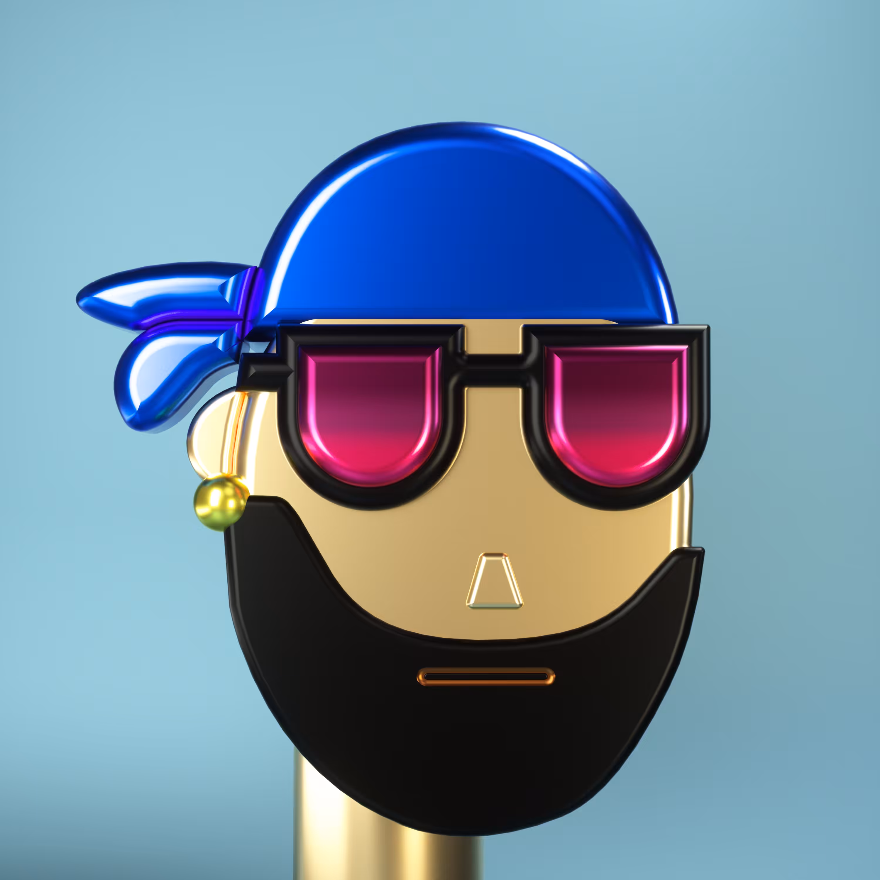 3D Chrome Punks: 3D Chrome Punk #0609