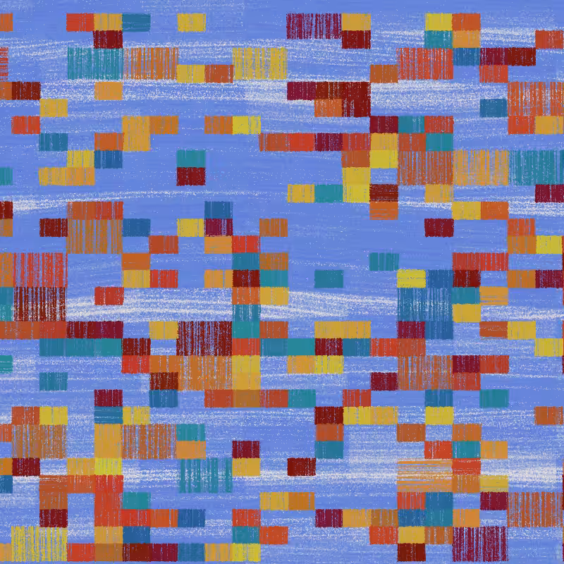 Composition #3 Patchwork Quilt #235