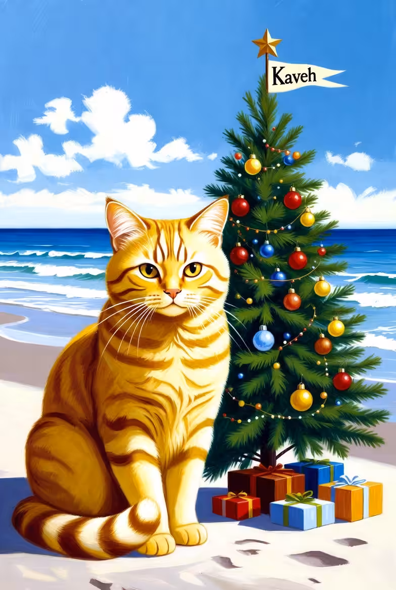 Bamshi and the Christmas tree
