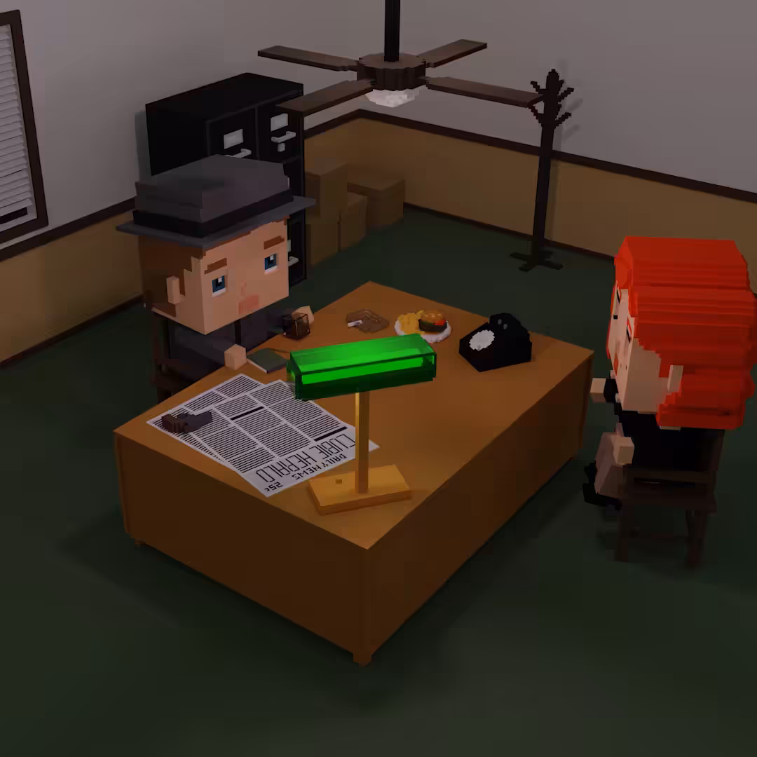 Dick Mason: Office Scene