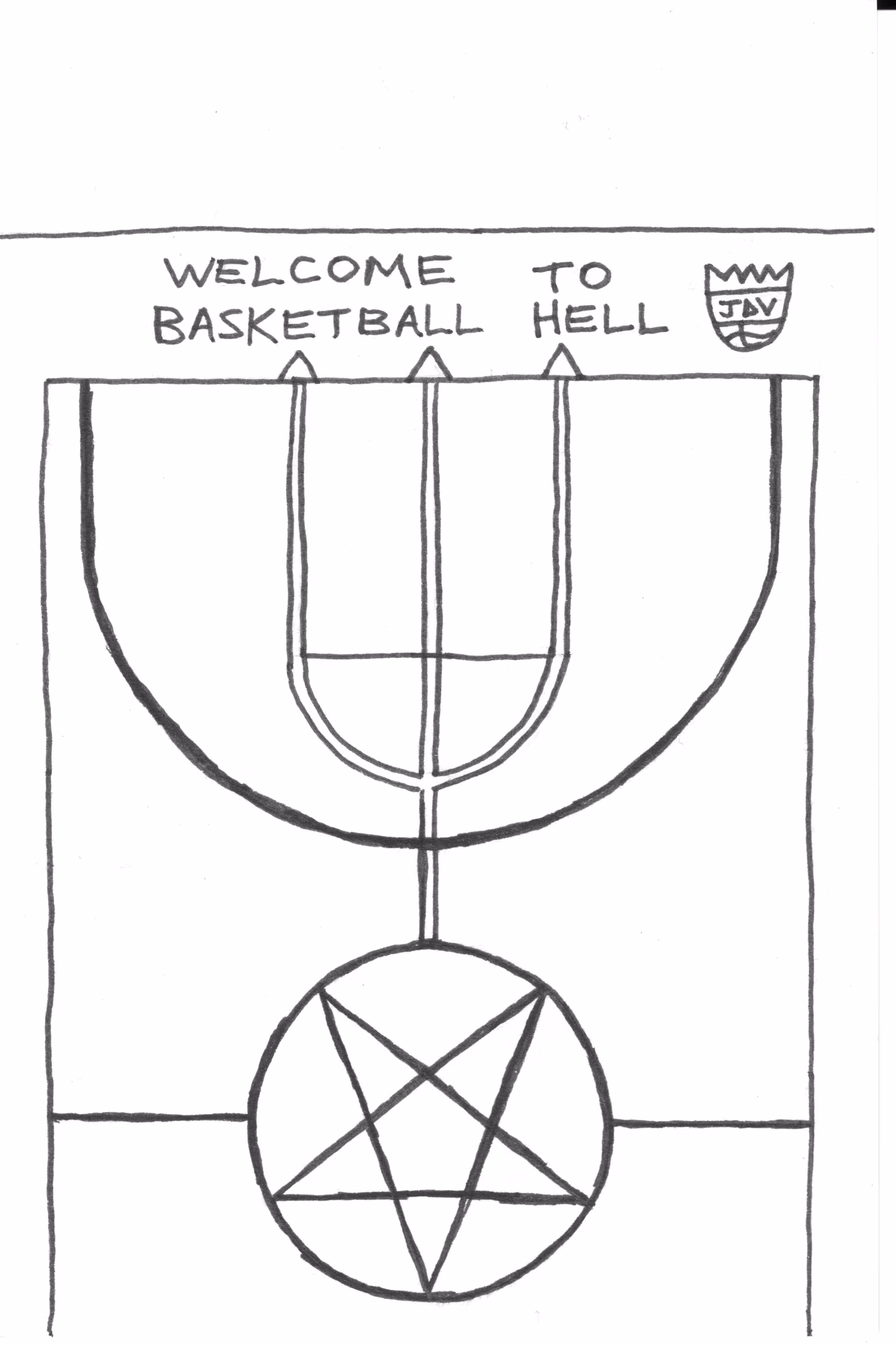JDV episode art #76 - Welcome to Basketball Hell