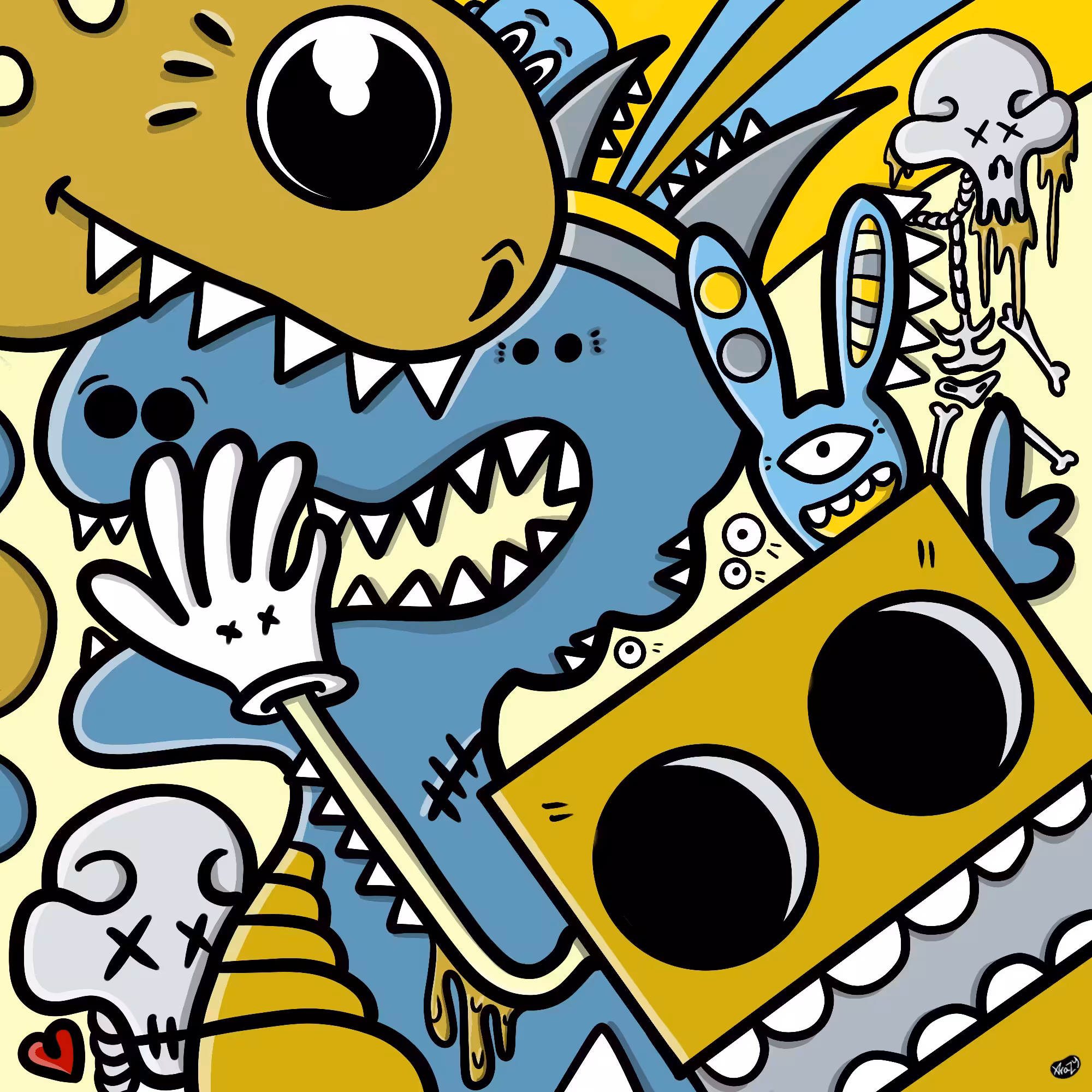 Squiggle Monster 058
