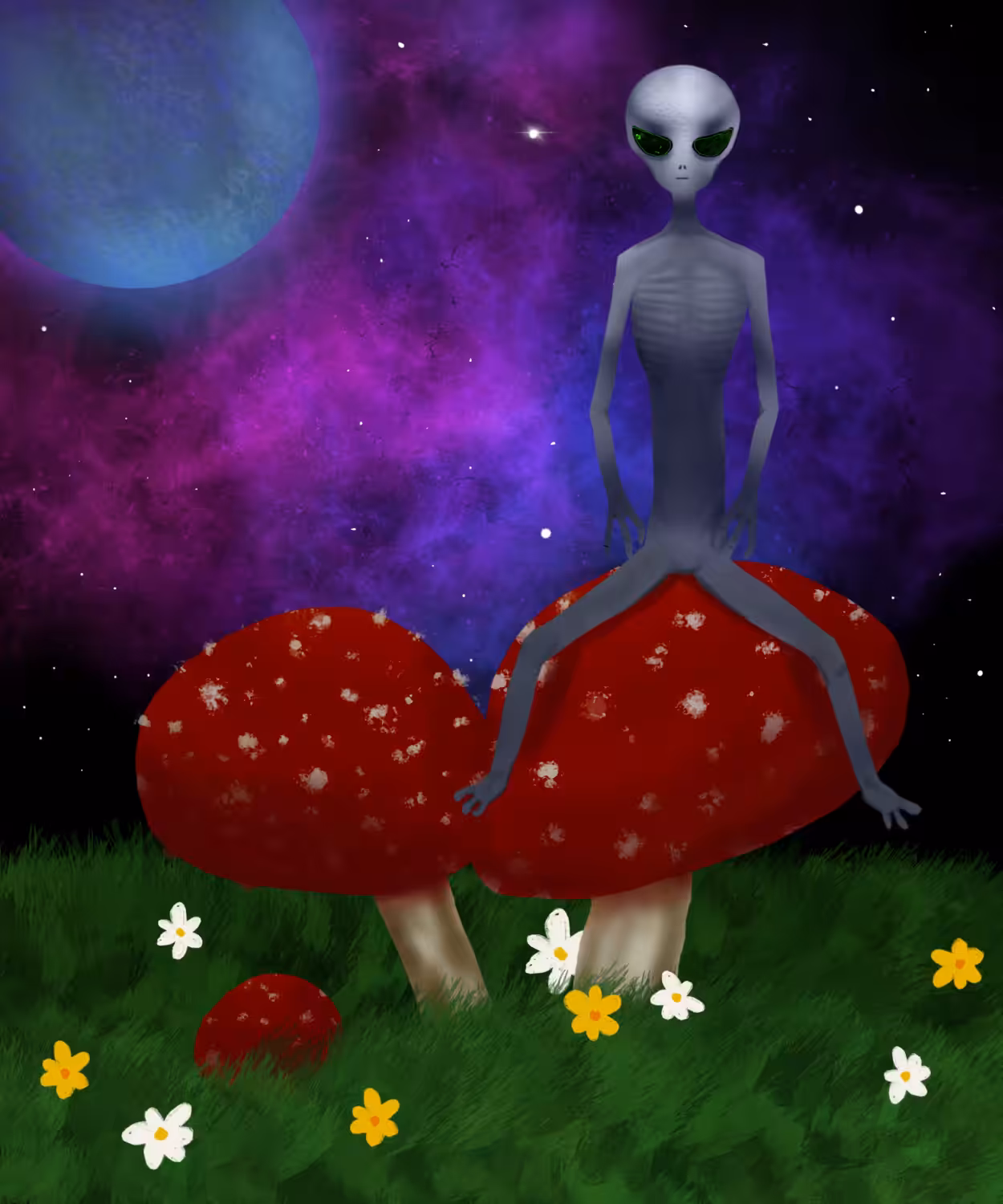 Alien Gray Chillin
