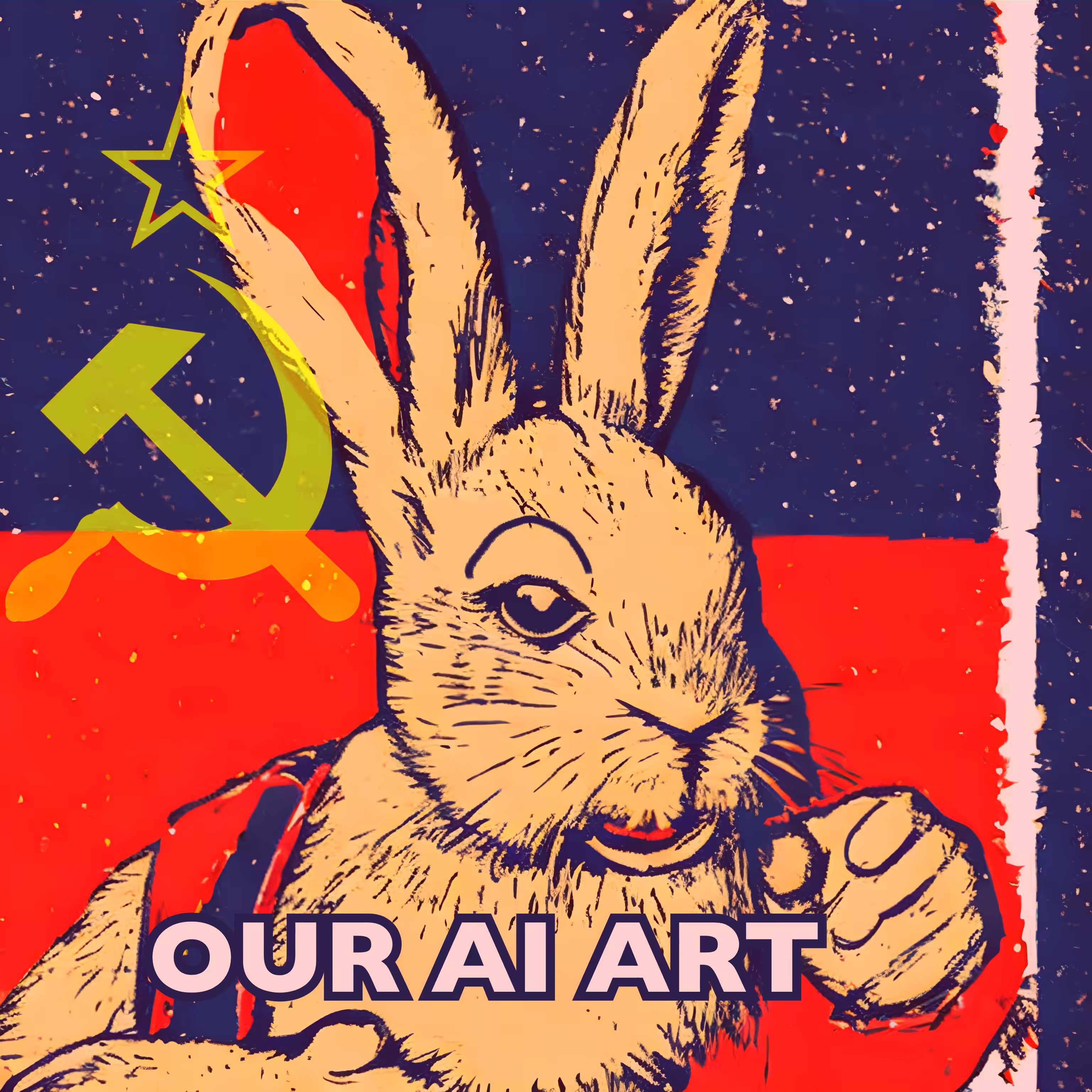Copymint of OUR AI ART (Communist Bunny I)