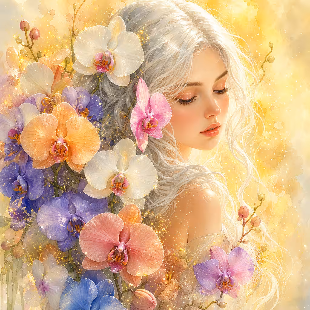IN MY MIND : Orchid & women #9