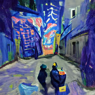 Drinking and Painting - Old Man's World - Alley of Lost Friends
