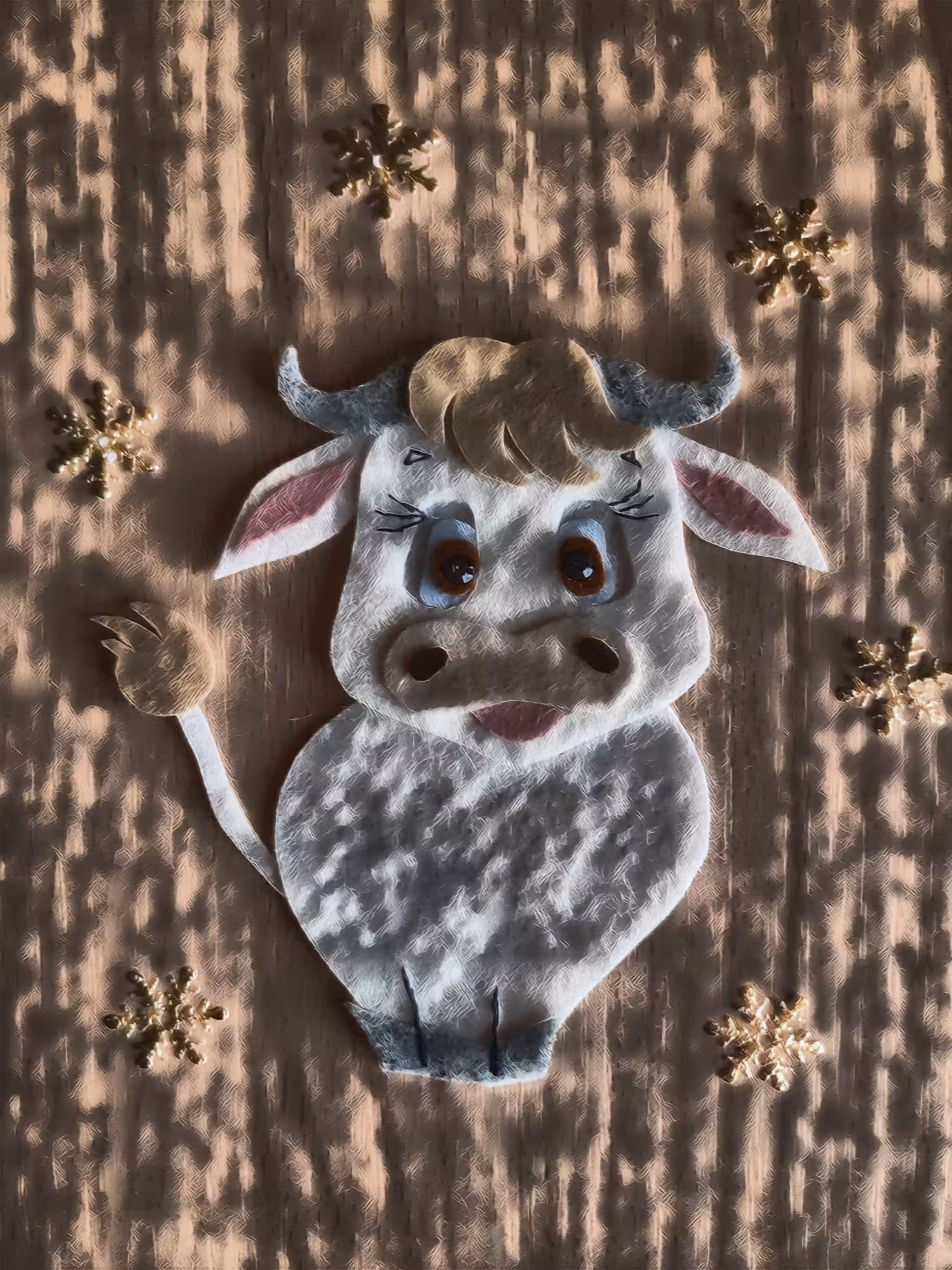 Digital painting "BULL" 