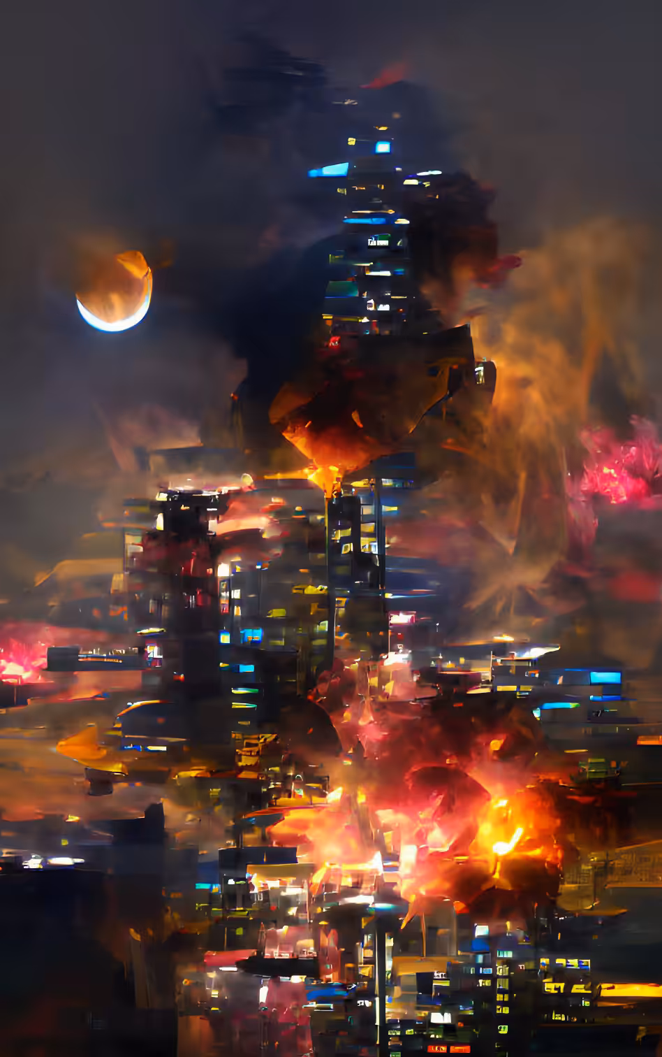 Moon - Abstract Explosions in Metaverse