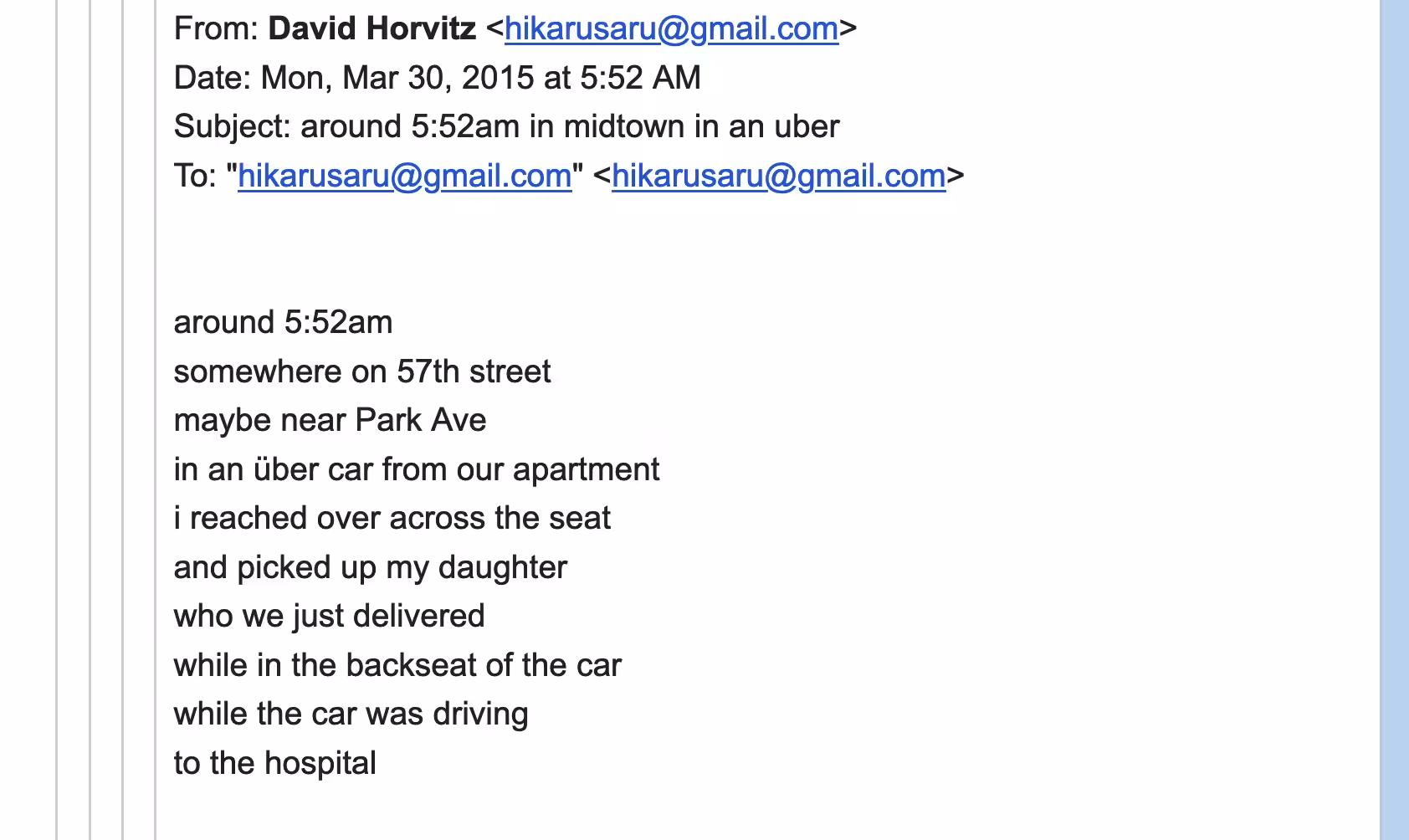 baby born in the back of an uber (EMAIL_EDTN)