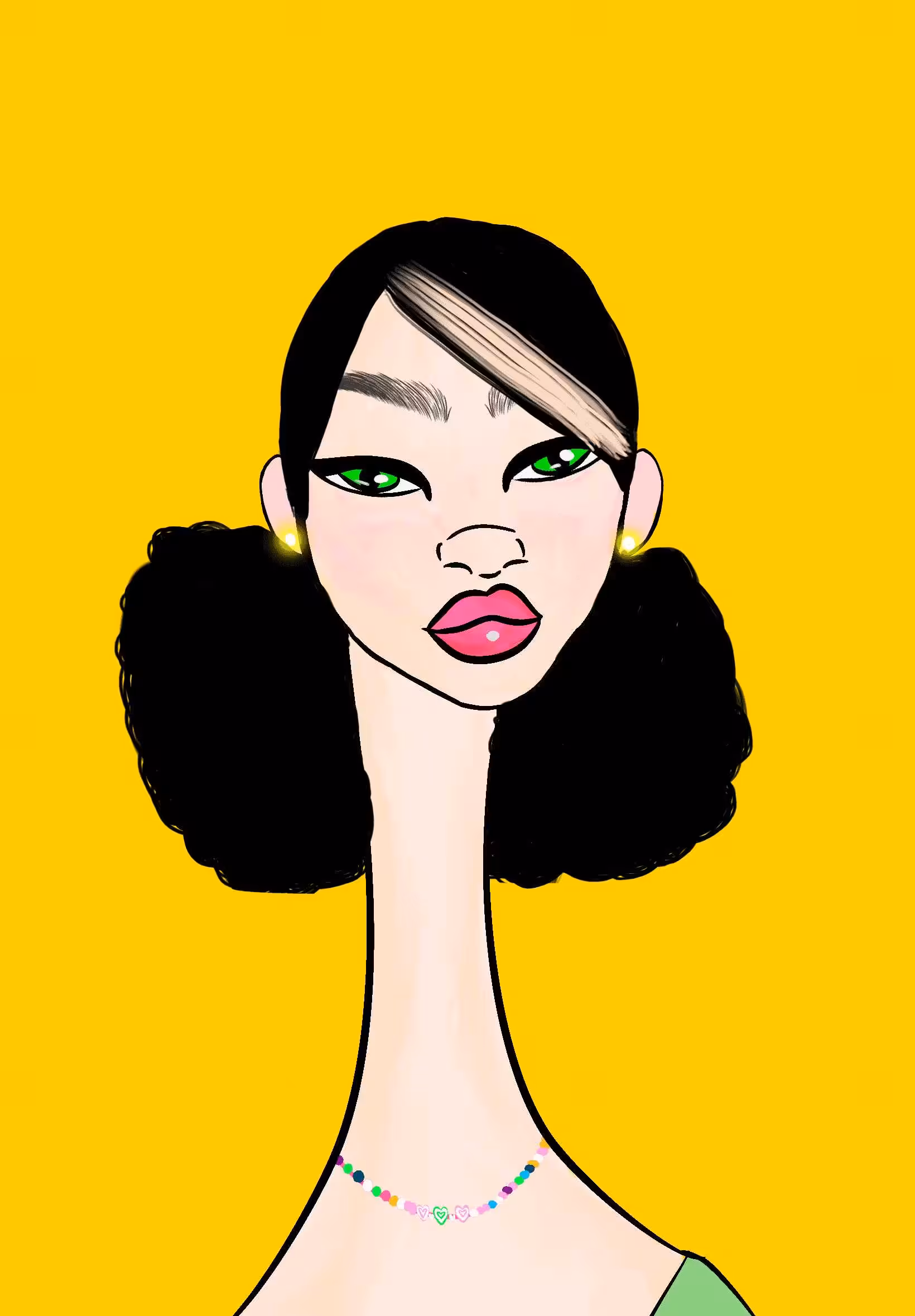 Long Neckie Lady #2814
