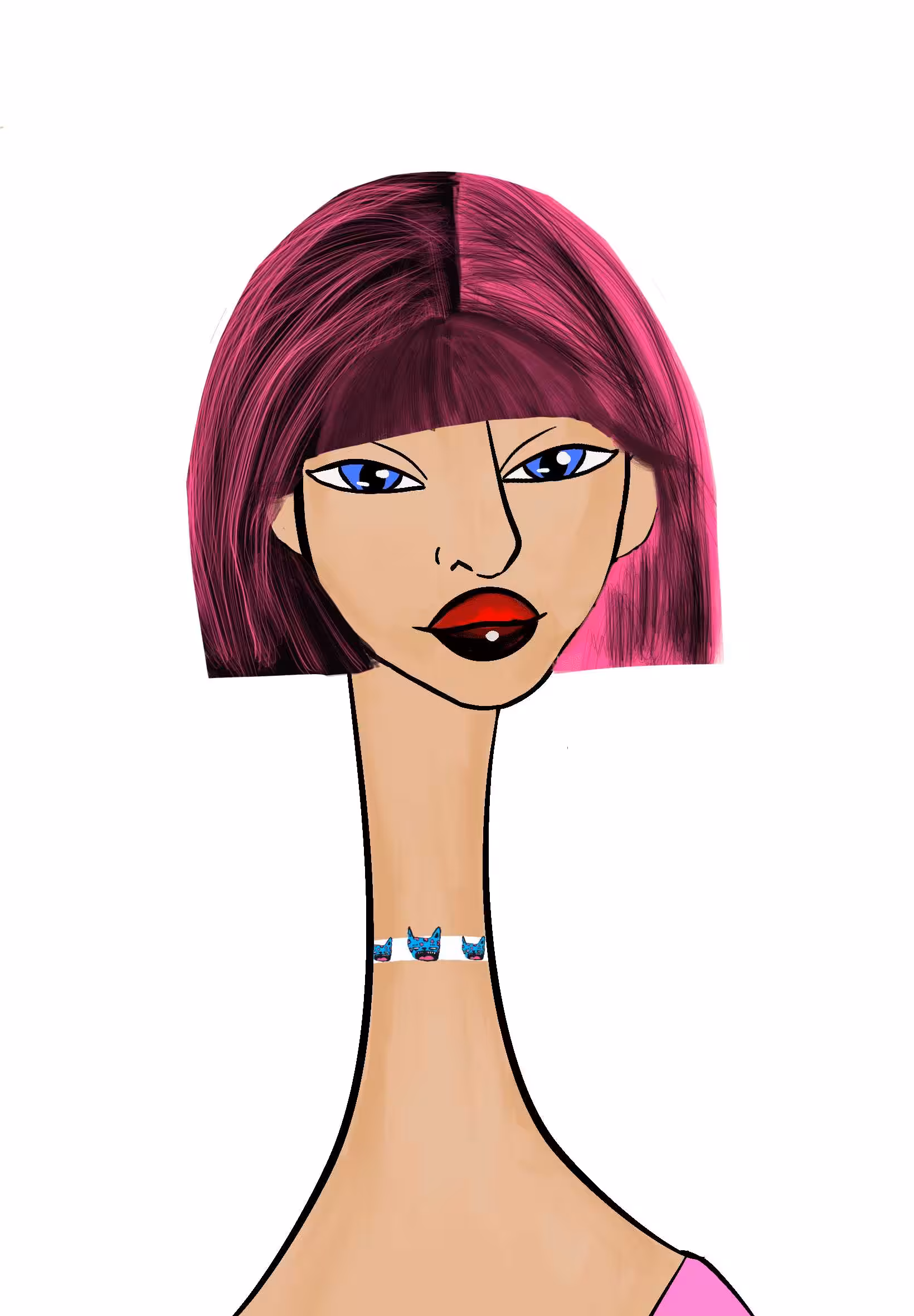 Long Neckie Lady #2764