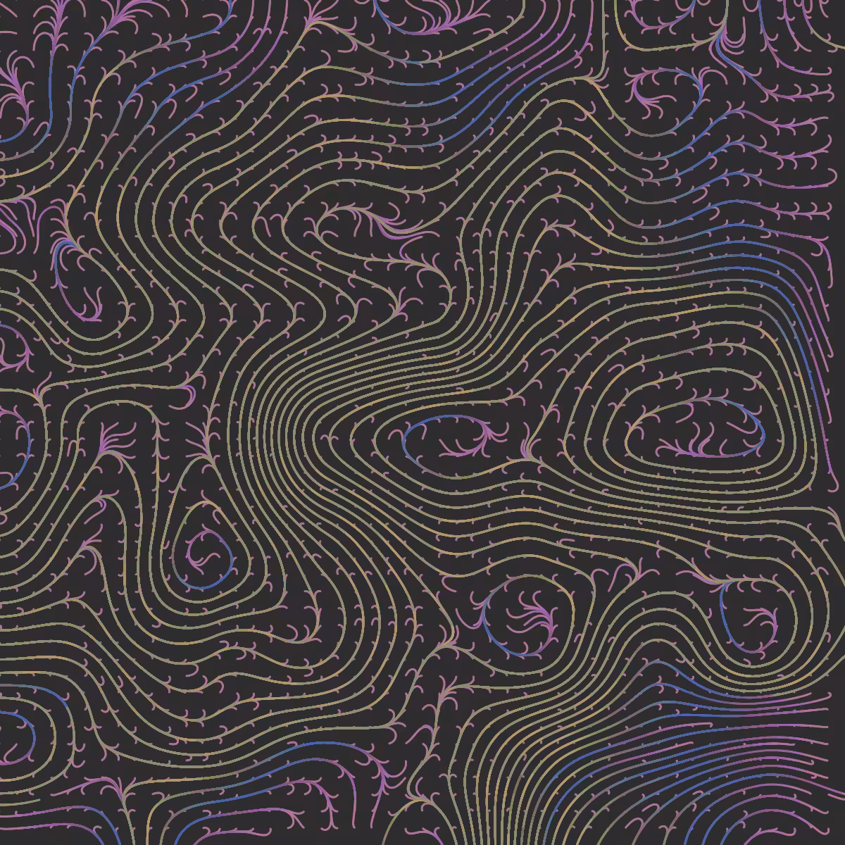 Colored Flowfield Patterns #2