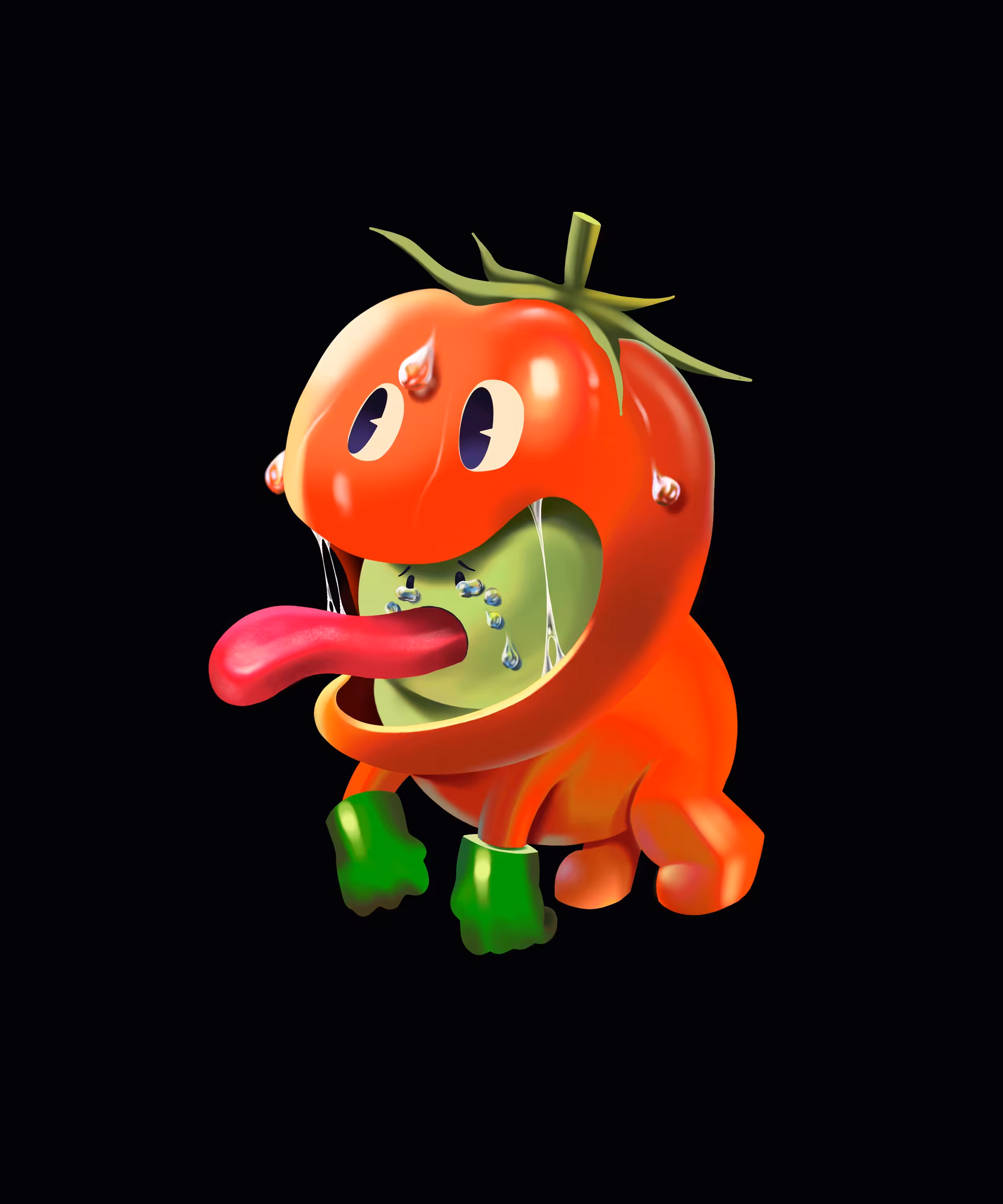 032 Don't cry Worm ,Fresh Tomato is here .
