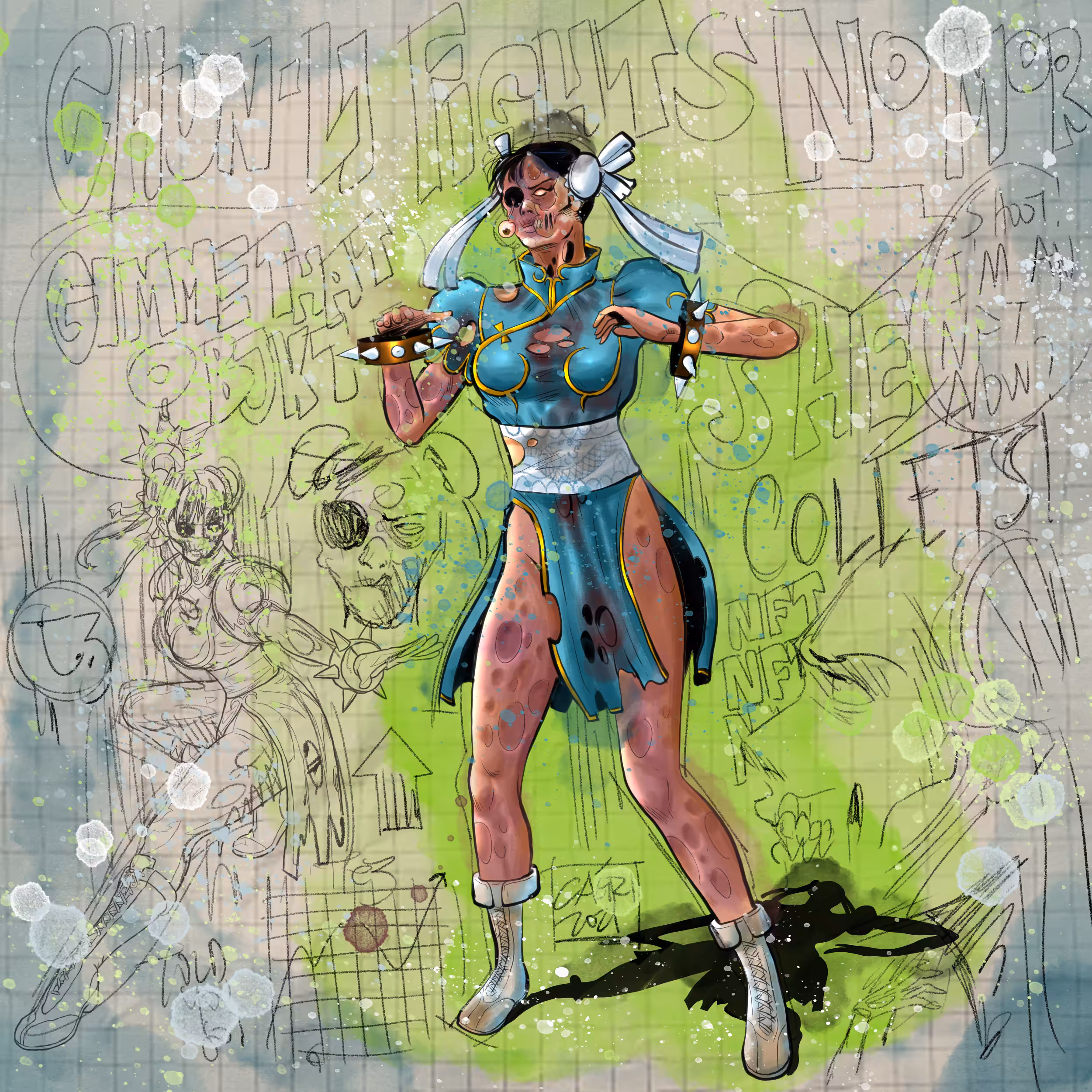 'DANCING ZOMBIES', ANIMATION FRAME #05