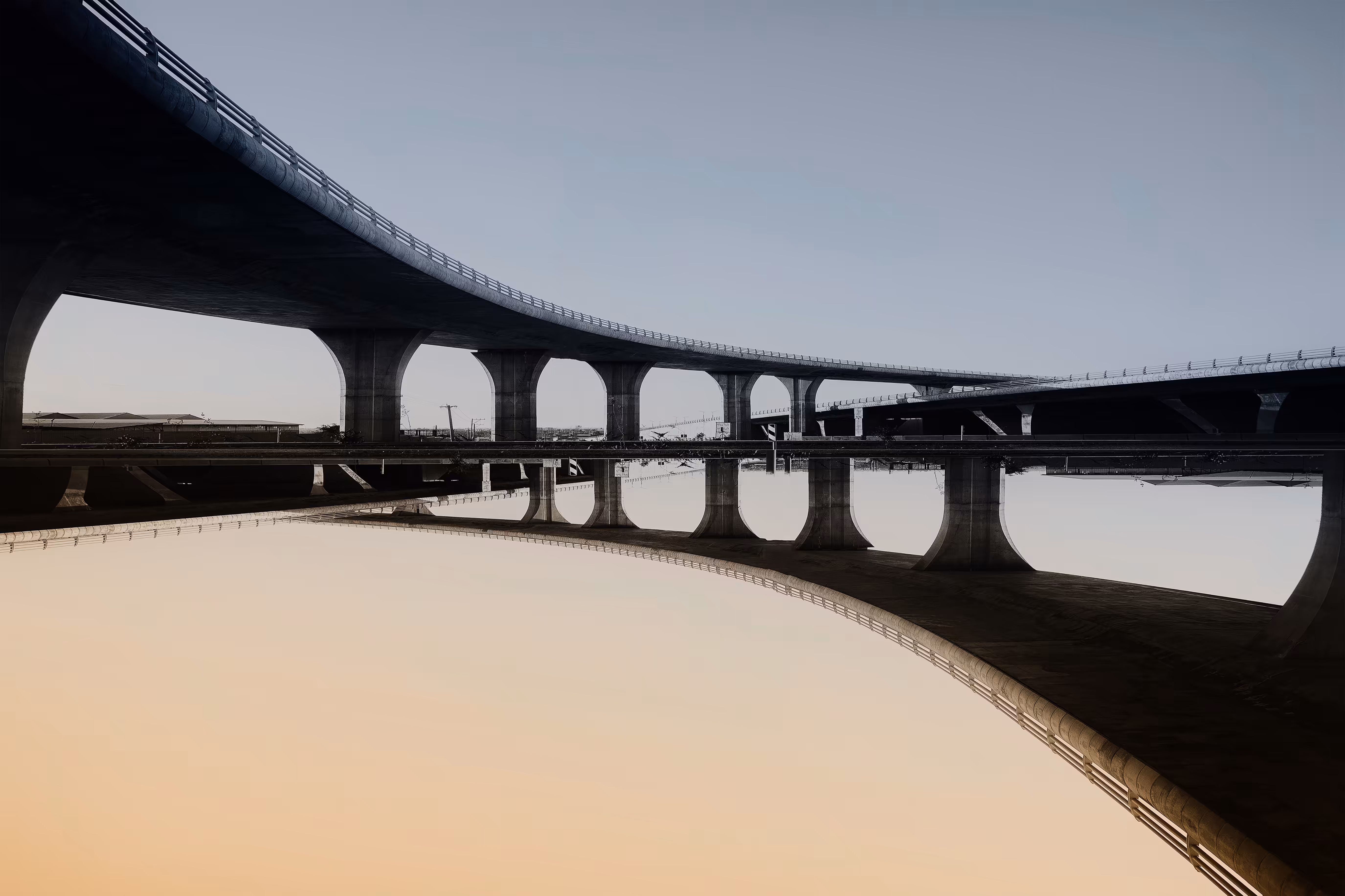 Colored photo: A Bridge to the Future
