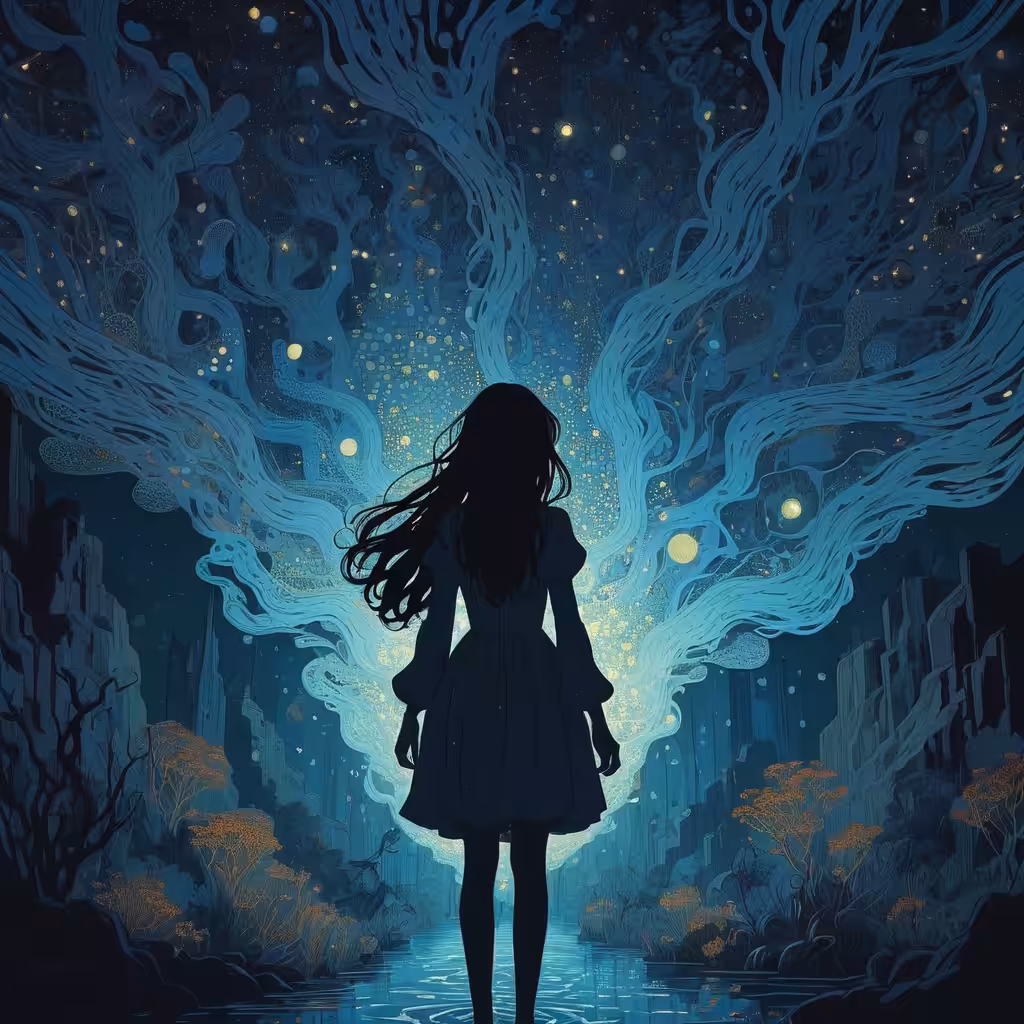 blue night