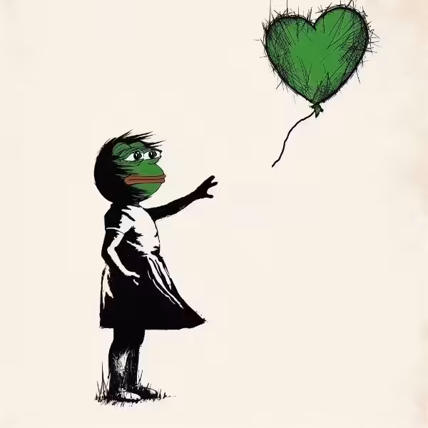 Pepe with Balloon