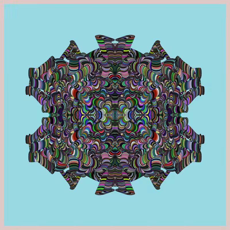 Symmetric Perlinized Ellipse #18