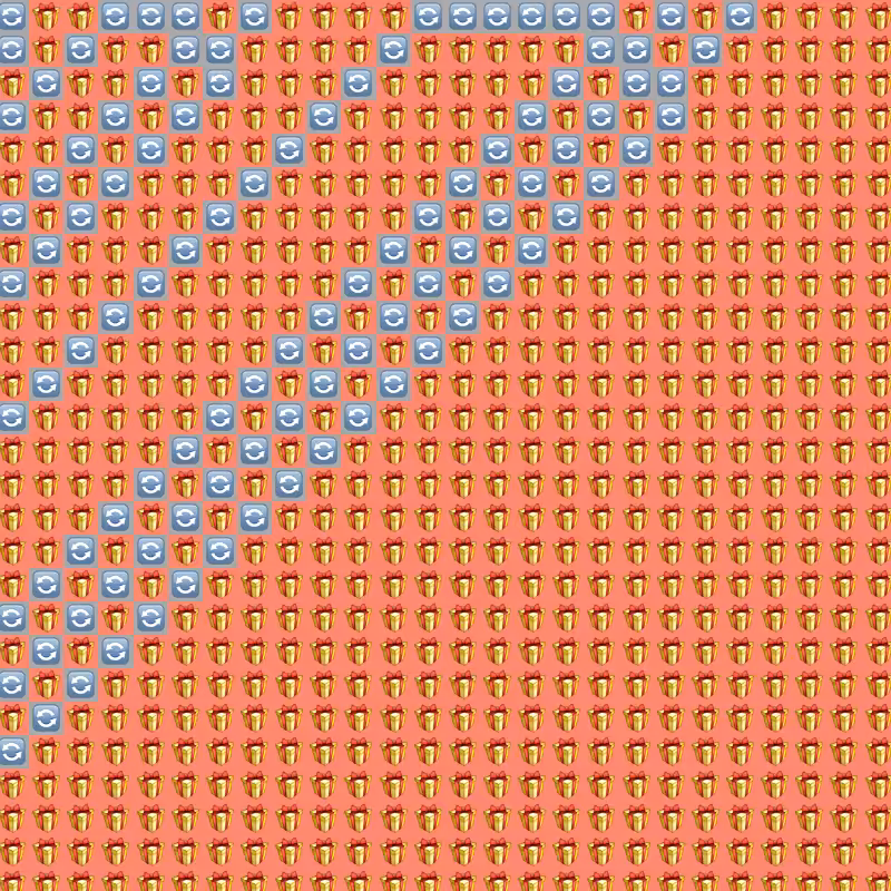 Elementary Cellular Emoji Automata #630