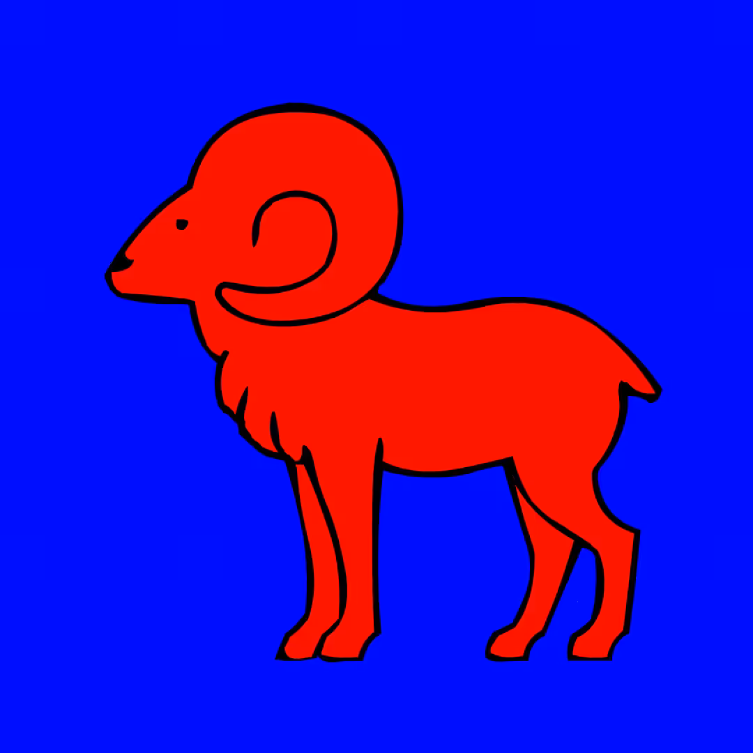 Aries in its power color