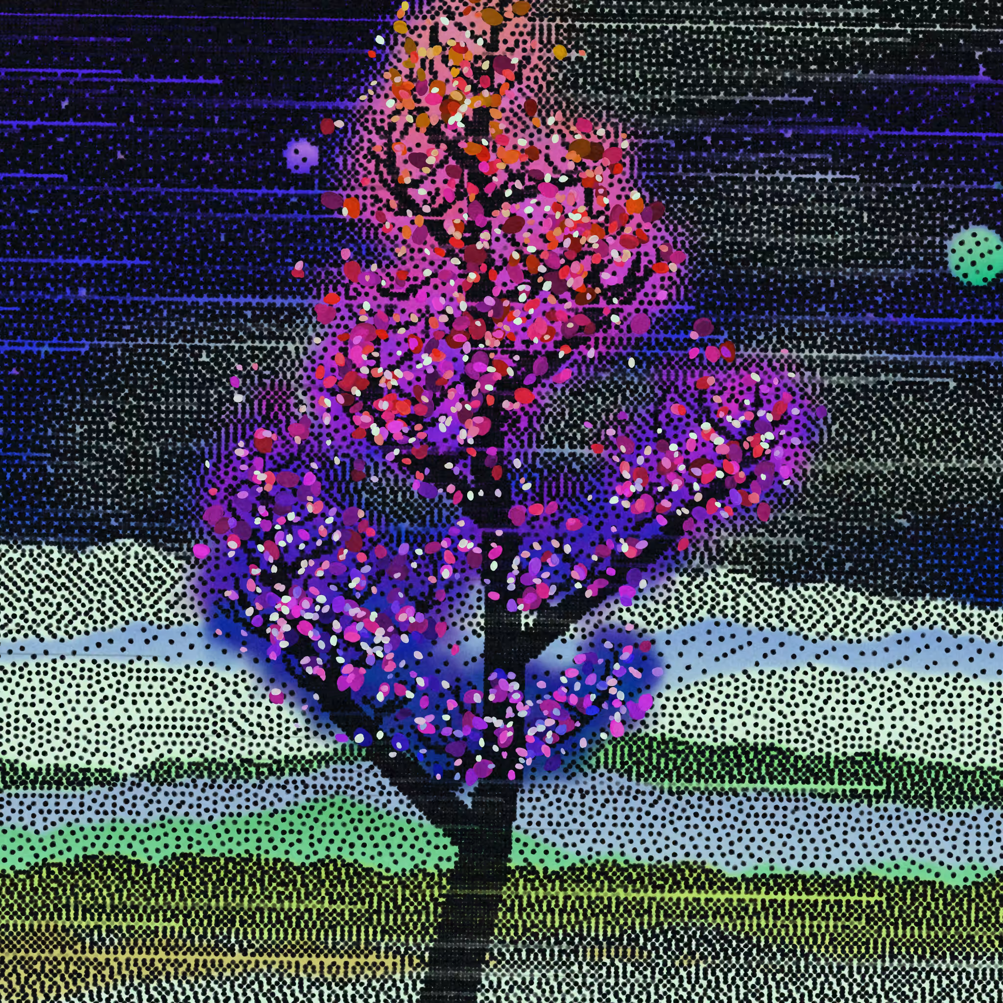 Dithered Branches #206
