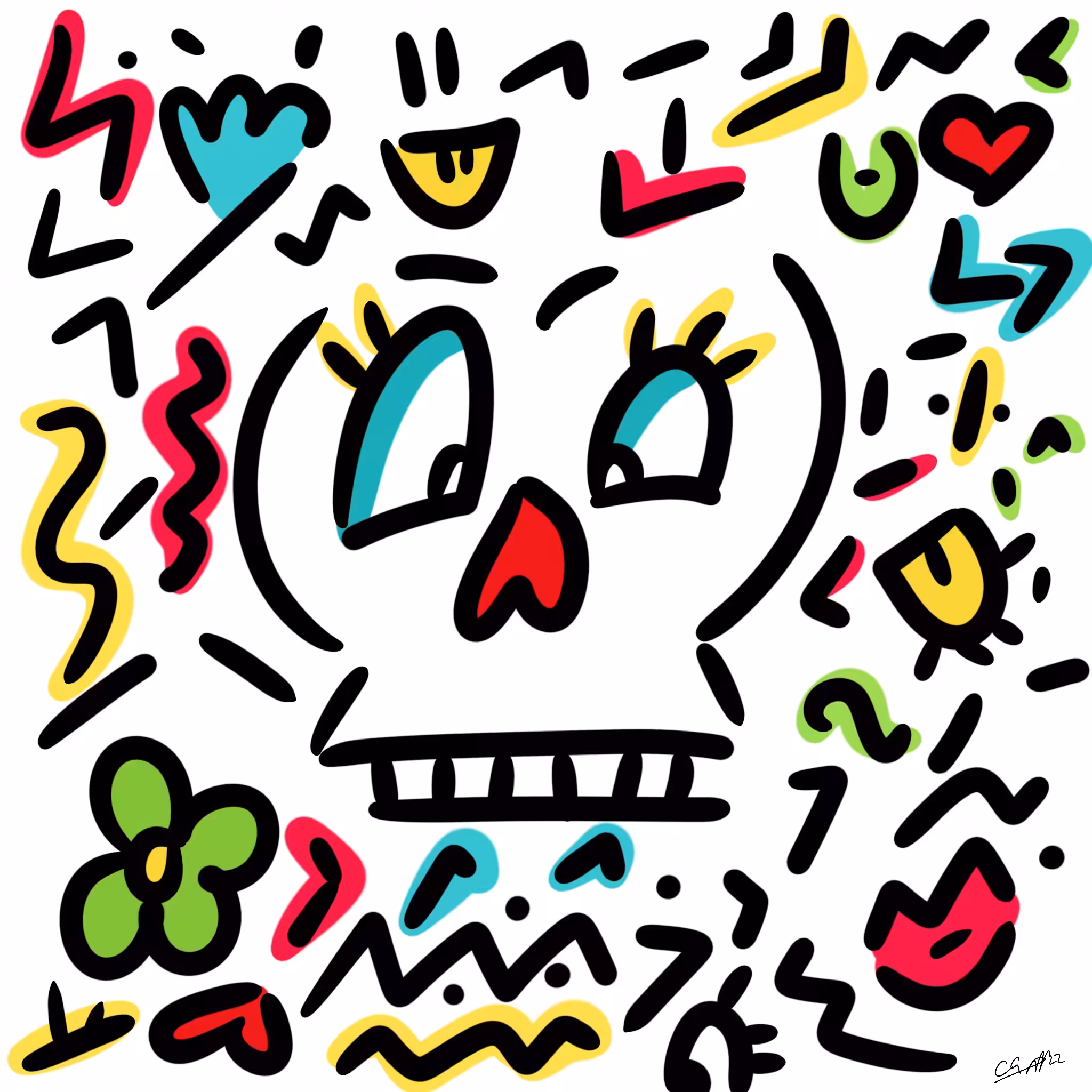 "Free Minds" - Crazy Skull ArtWork