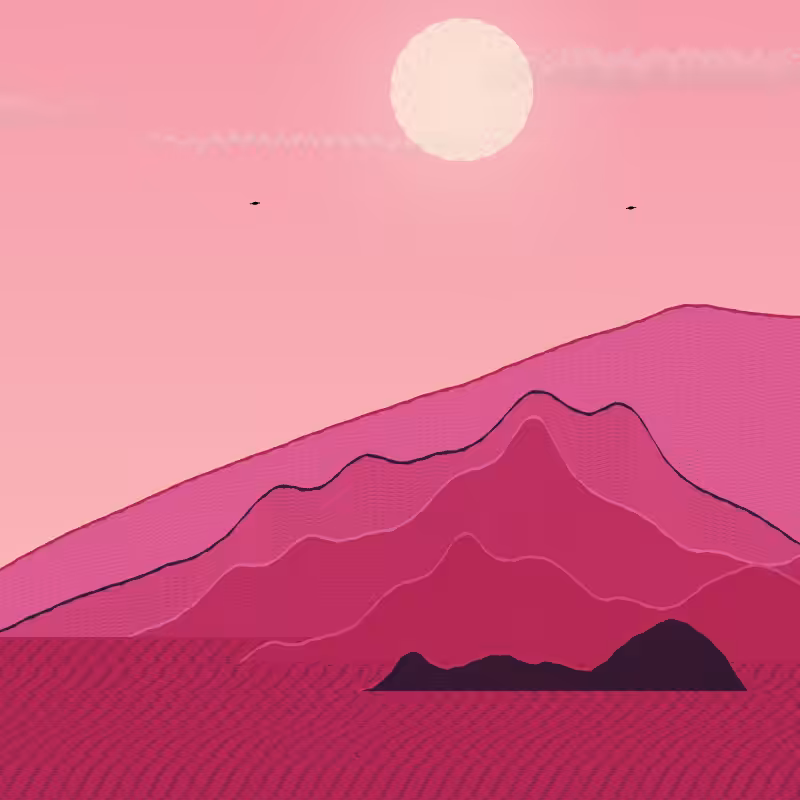 Painted Mountain Sunset #14