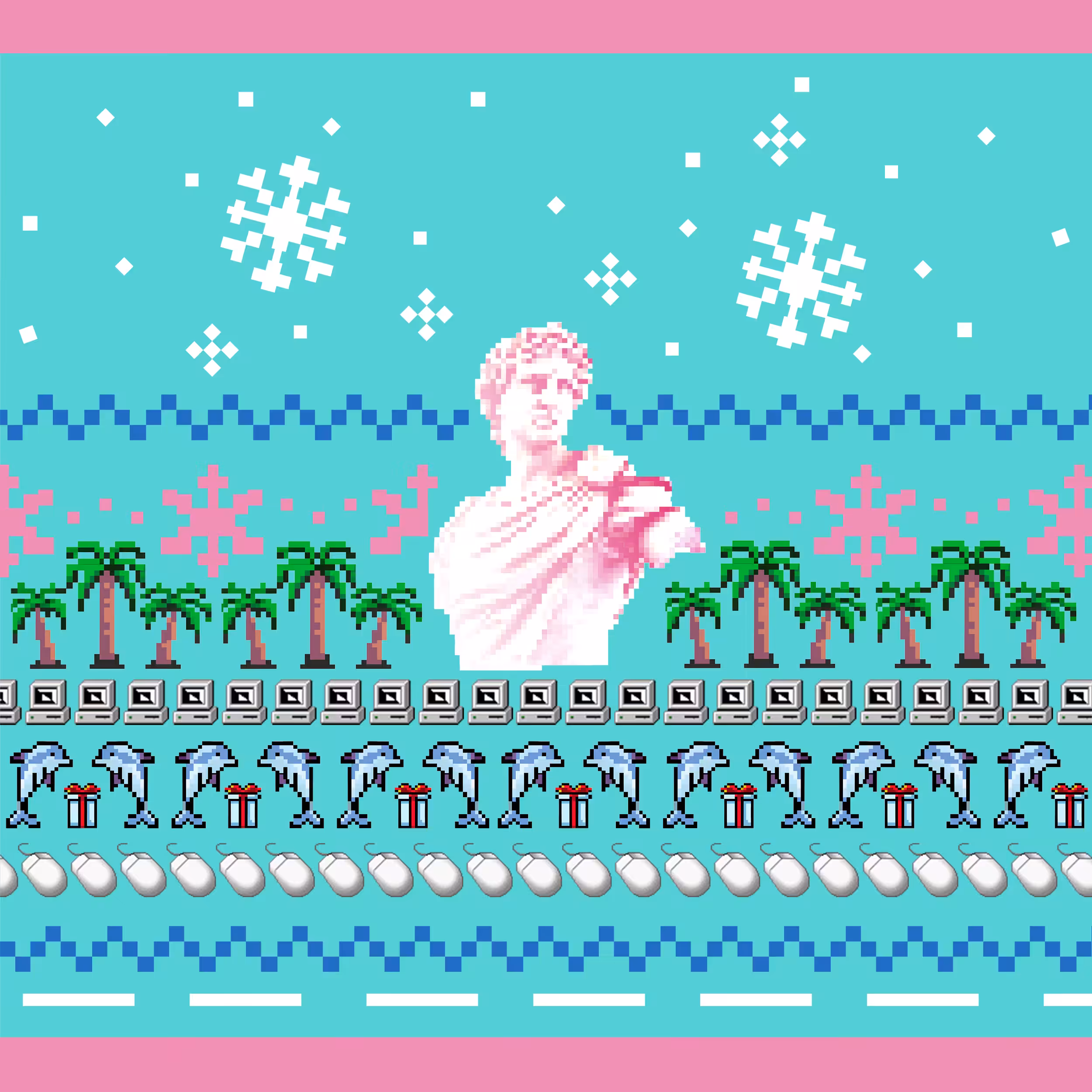Ugly Christmas Vaporwave NFT