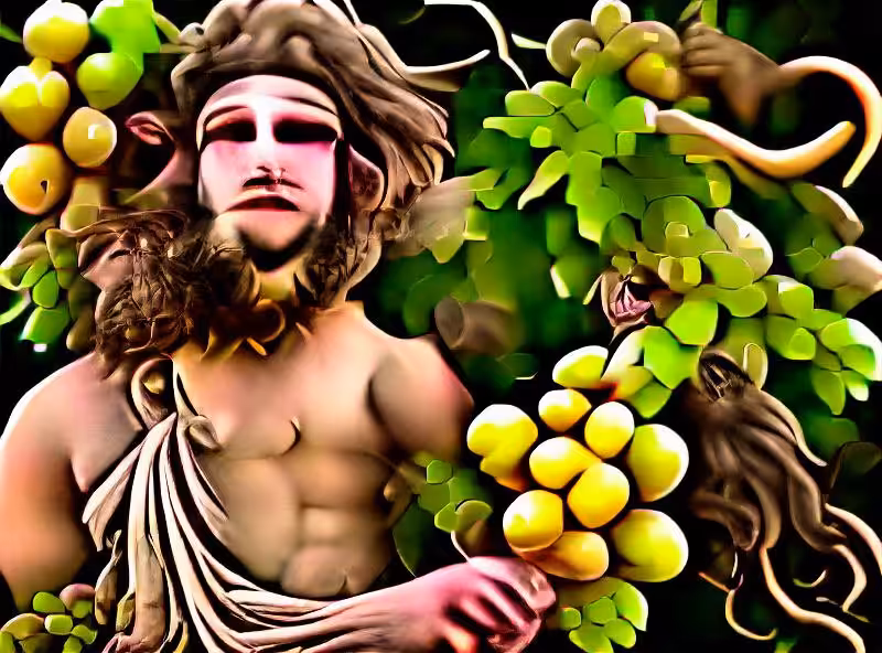 Abraham's First Works: Dionysus, the god of the grape-harvest, winemaking, orchards and fruit, vegetation, fertility, insanity, ritual madness, religious ecstasy, festivity and theatre in ancient Greek religion and myth