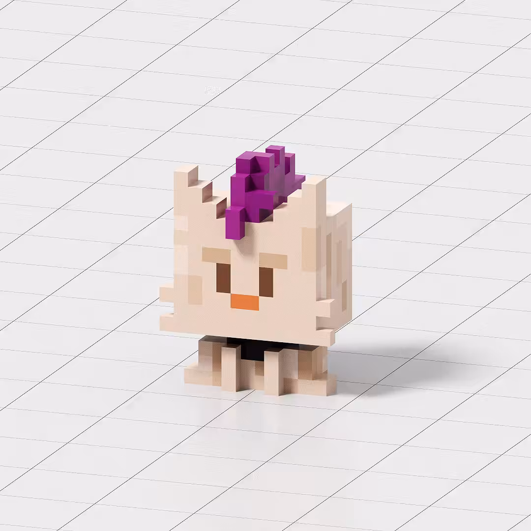 Crypto Voxel Cats #021