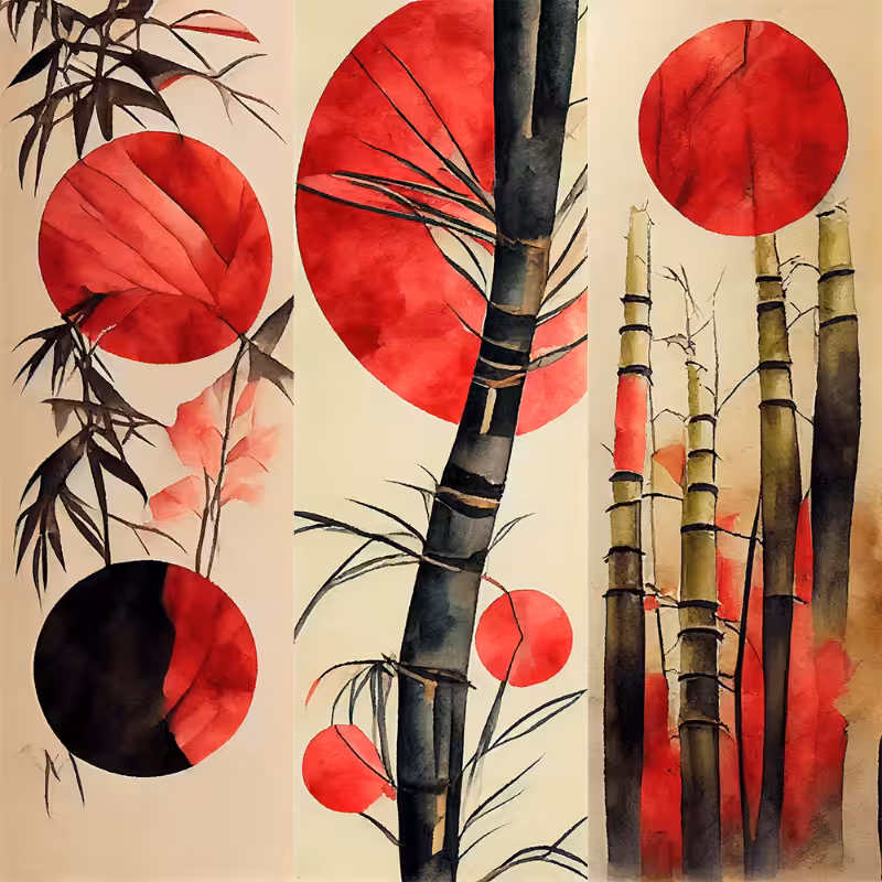 AI Bamboo and Sun #2