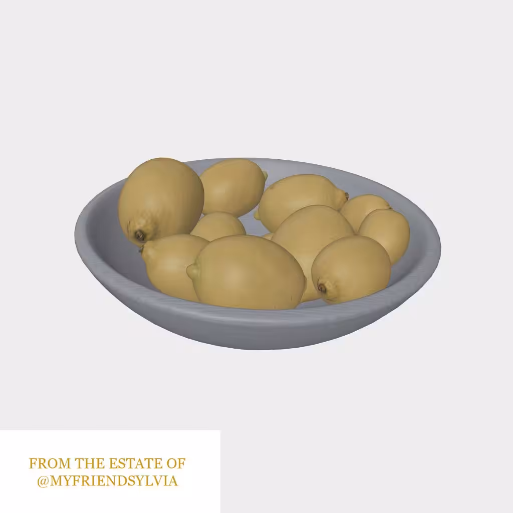 Sylvia's Bowl of Lemons