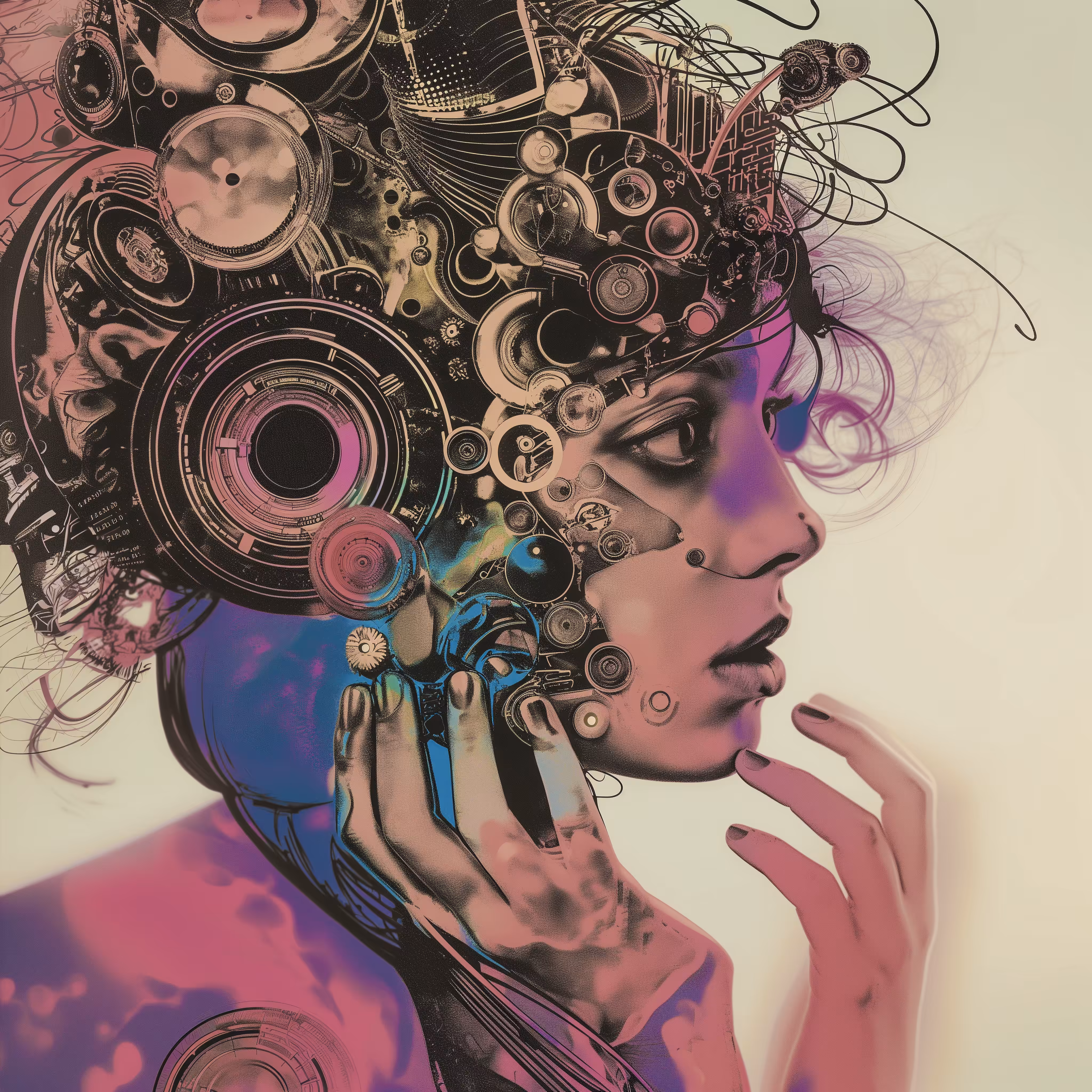 Tokyo AI Painting Square poster #2