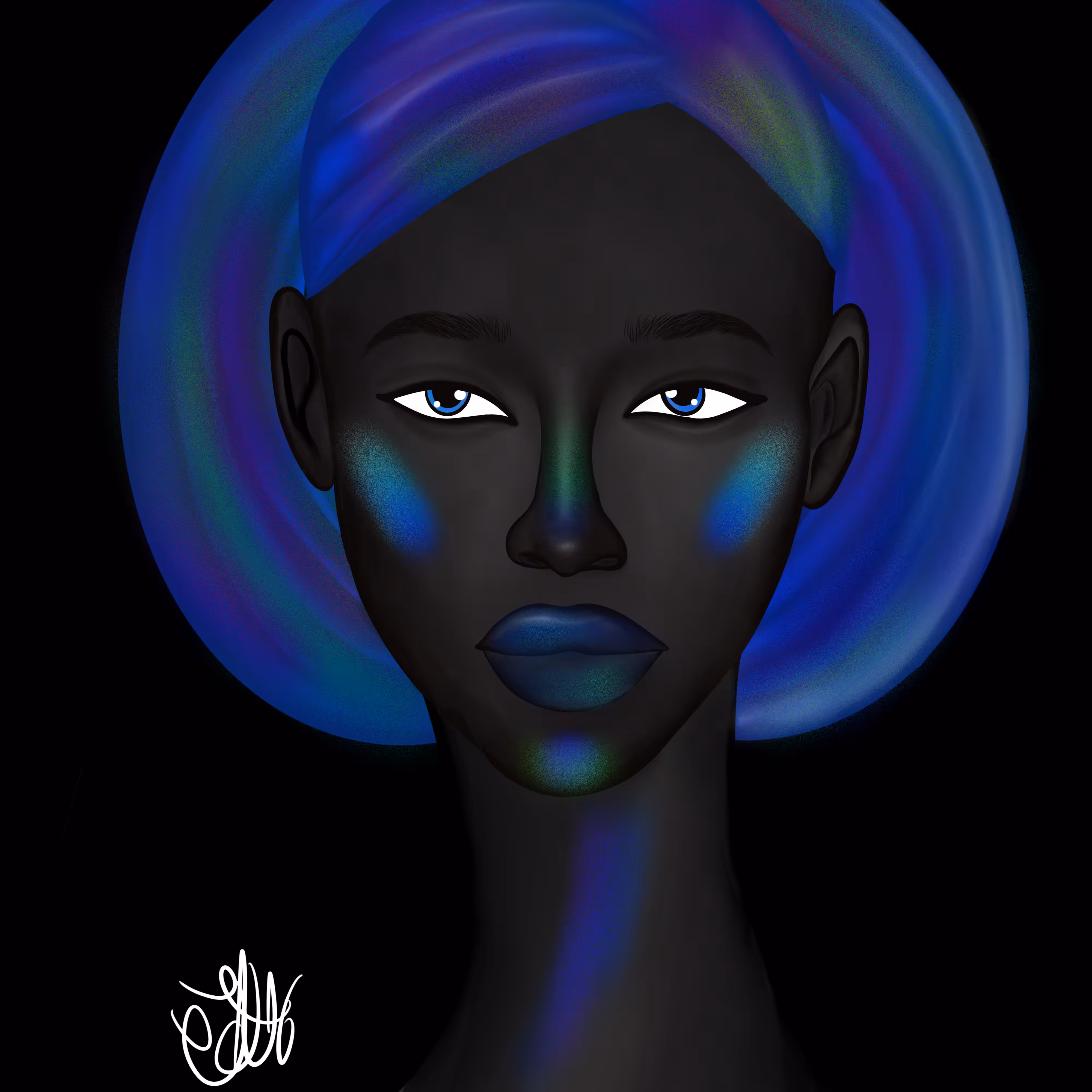 Long Neckie Black Beauty: "Deserve to shine"