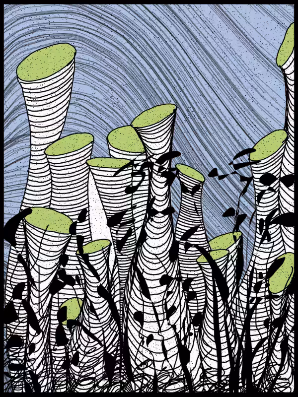 Play with lines #zentangle #10