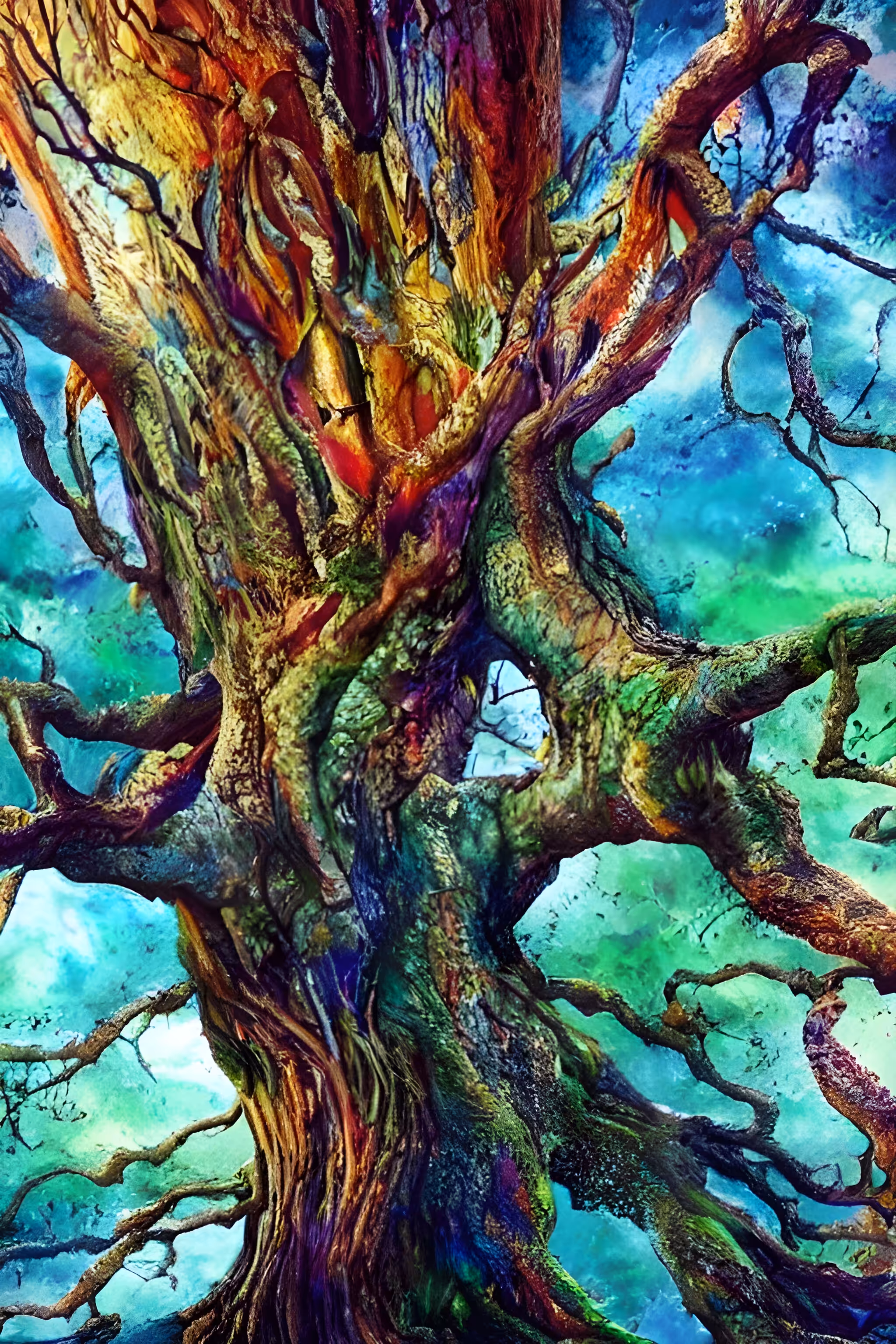 Rainbow tree (90)
