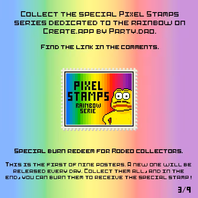 Pixel Stamps - Rainbow Serie ADV 3/9