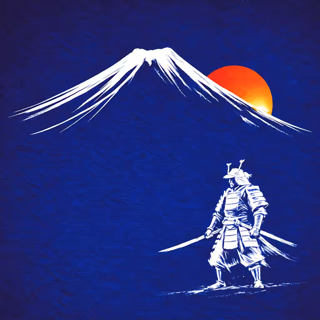 Simple Fuji Art: Vow Under Fuji
