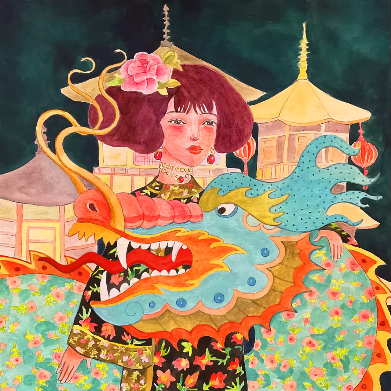 THE GIRL WITH DRAGON
