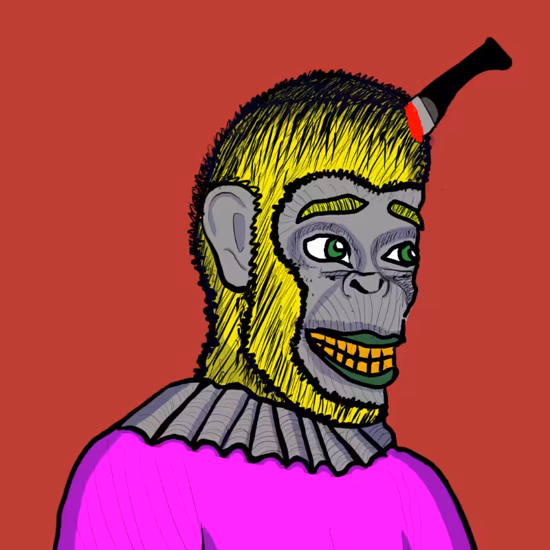 Clown Ape Club Tezos Ultra Superior-CACTUS #13