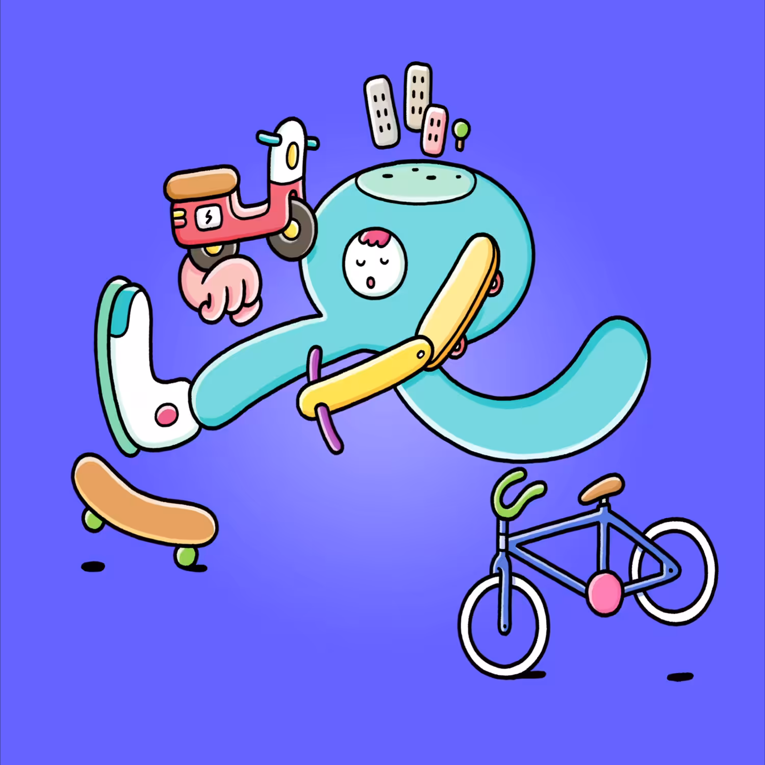 Runner on wheels